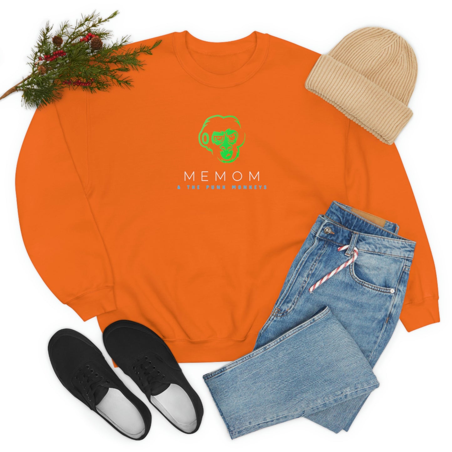 Memom and the Punk Monkeys Unisex Heavy Blend™ Crewneck Sweatshirt