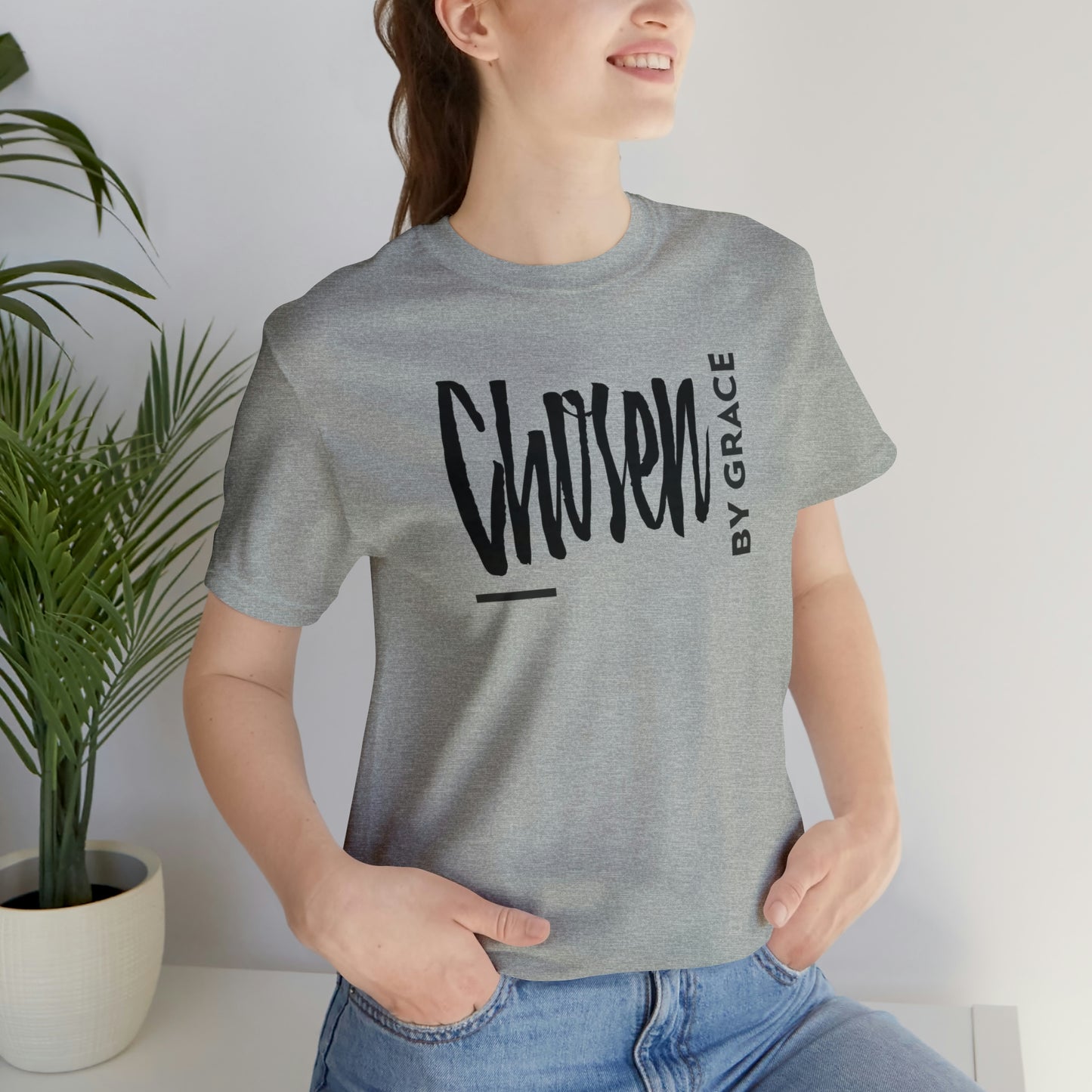 Chosen By Grace Sideways Unisex Jersey Short Sleeve Tee