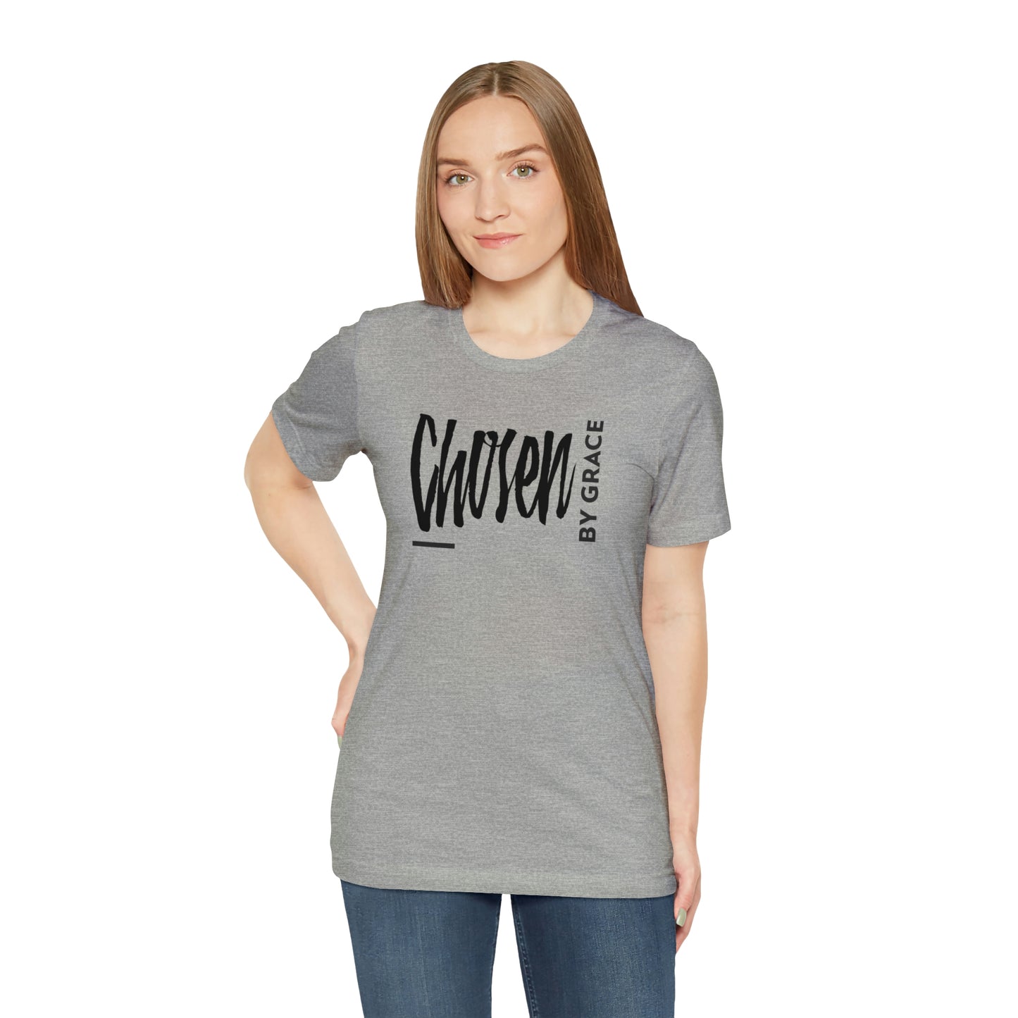 Chosen By Grace Sideways Unisex Jersey Short Sleeve Tee