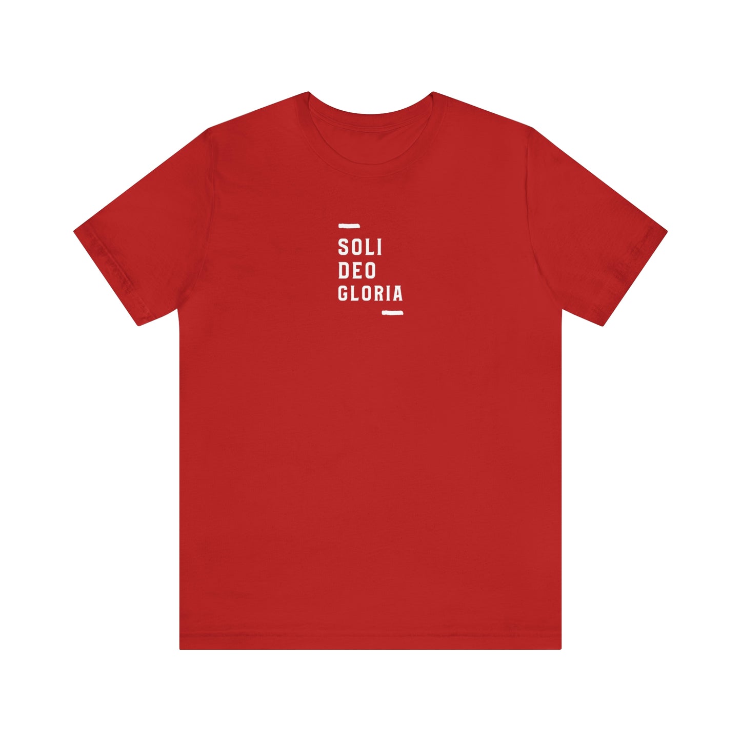 Soli Deo Gloria Simple Classical Unisex Jersey Short Sleeve Tee