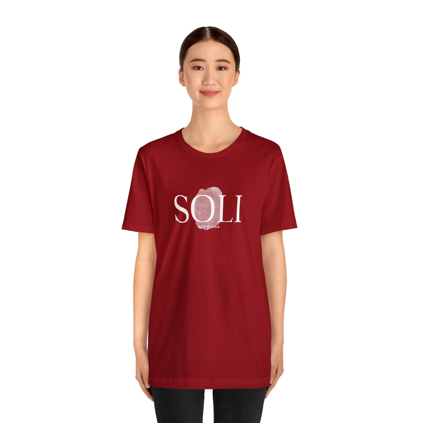 Soli Deo Gloria Paintbrush Unisex Jersey Short Sleeve Tee
