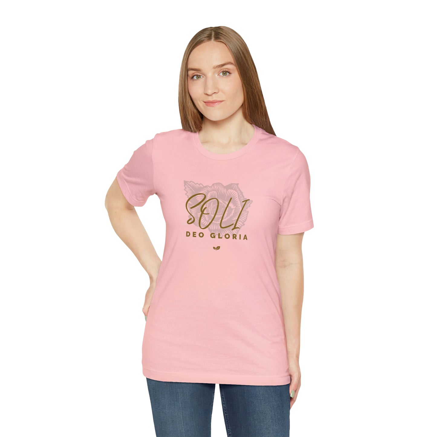 Soli Deo Gloria Rose Unisex Jersey Short Sleeve Tee