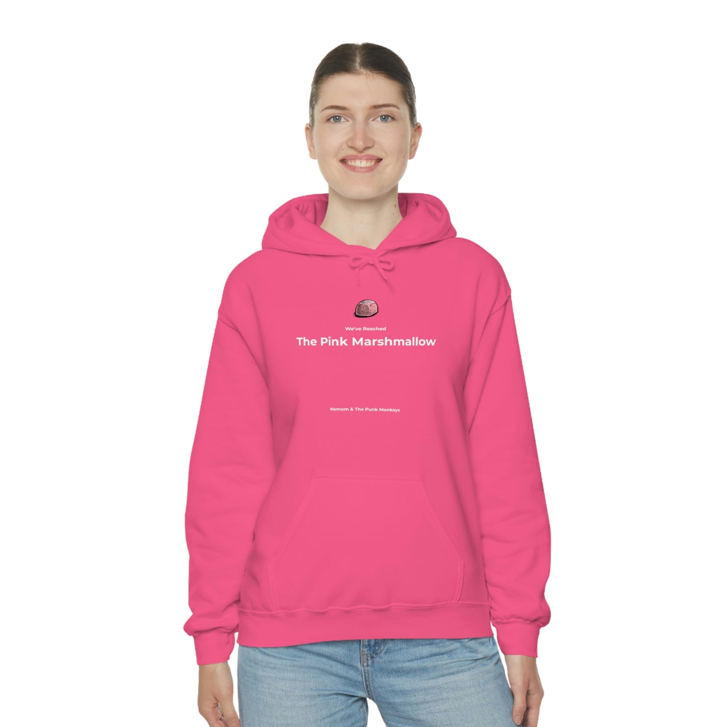 We've Reached the Pink Marshmallow Unisex Heavy Blend™ Hooded Sweatshirt