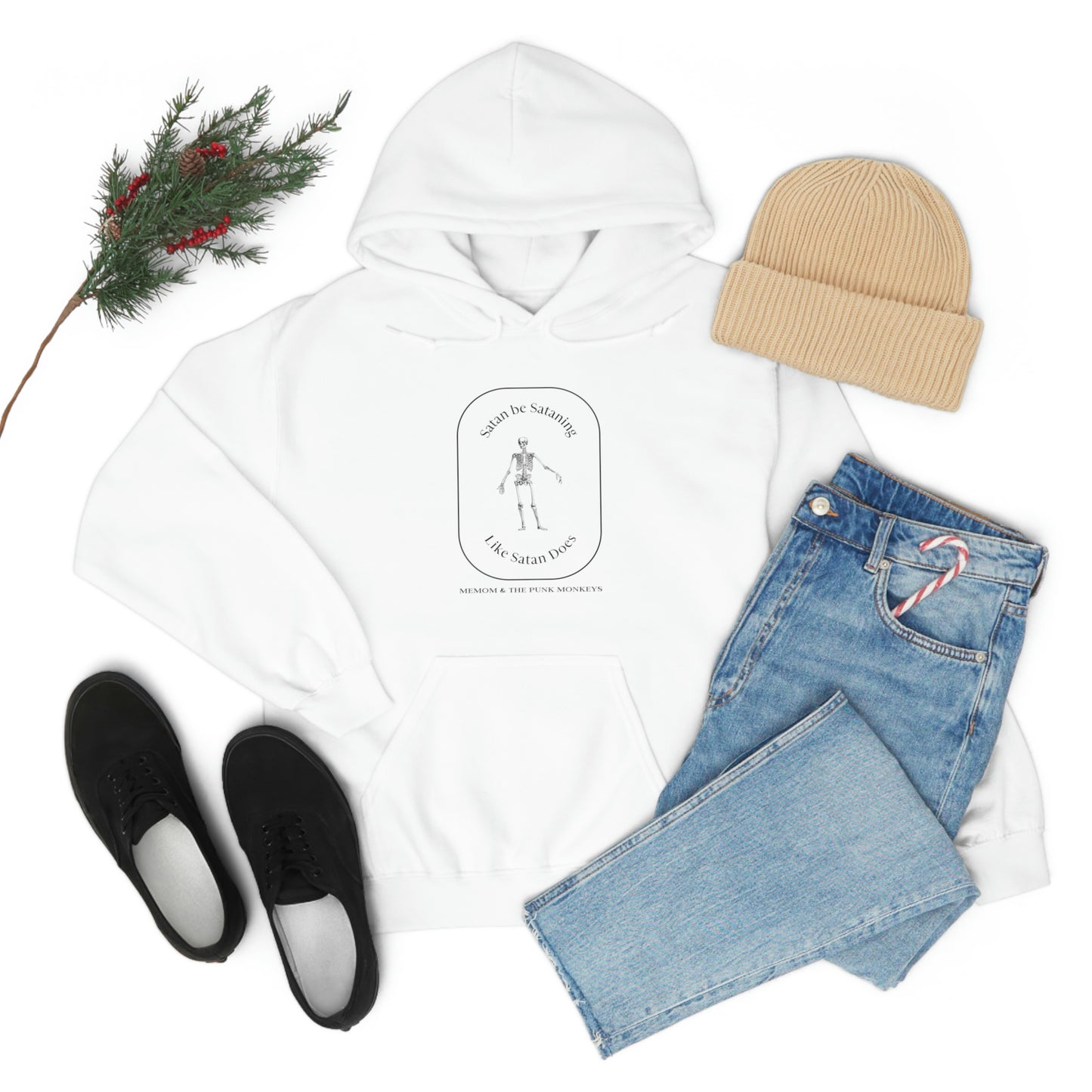 Satan Be Sataning Like Satan Does Unisex Heavy Blend™ Hooded Sweatshirt
