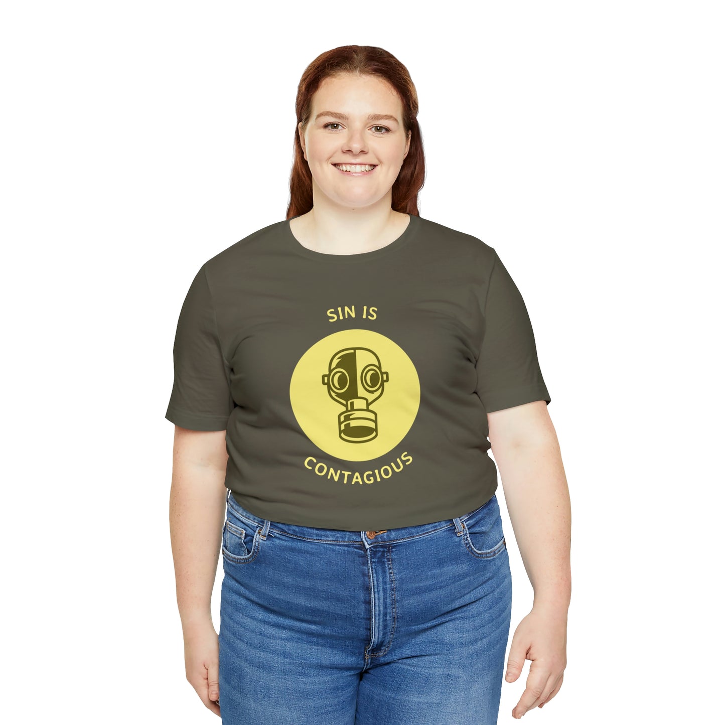 Sin is Contagious Unisex Jersey Short Sleeve Tee
