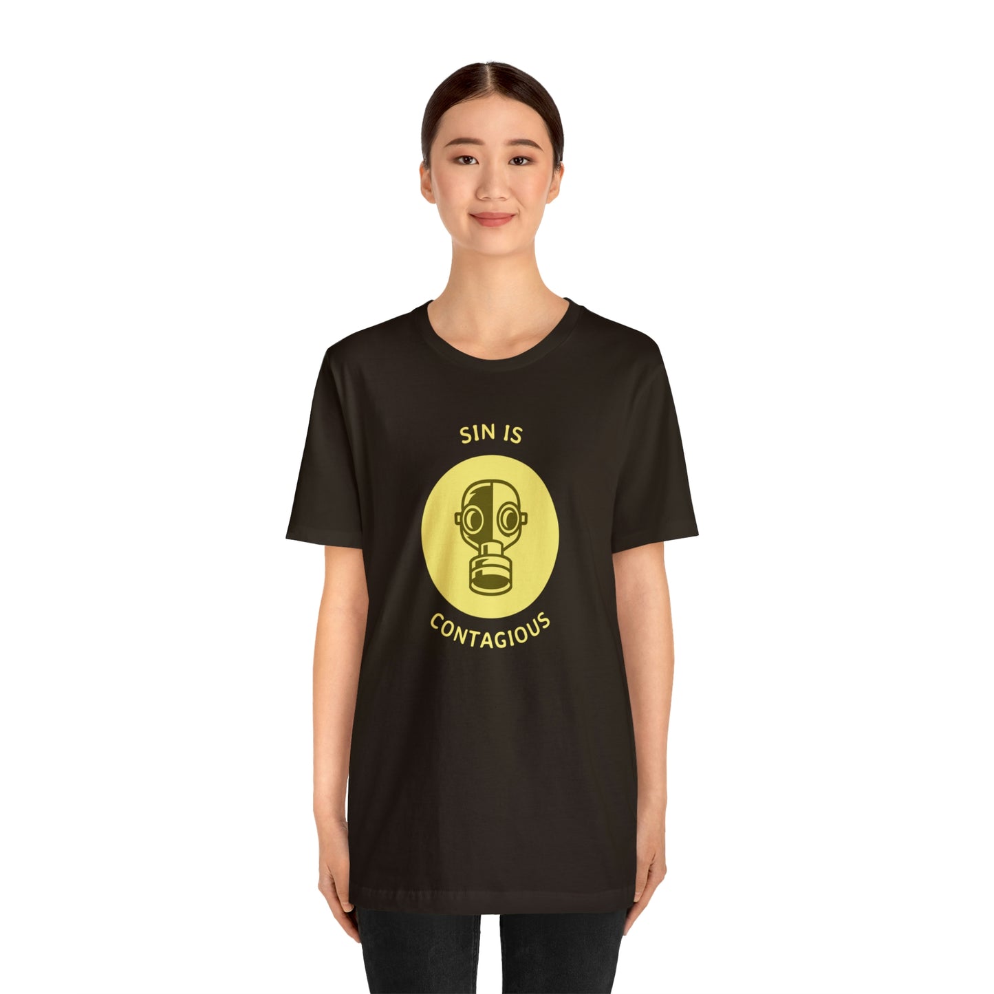 Sin is Contagious Unisex Jersey Short Sleeve Tee