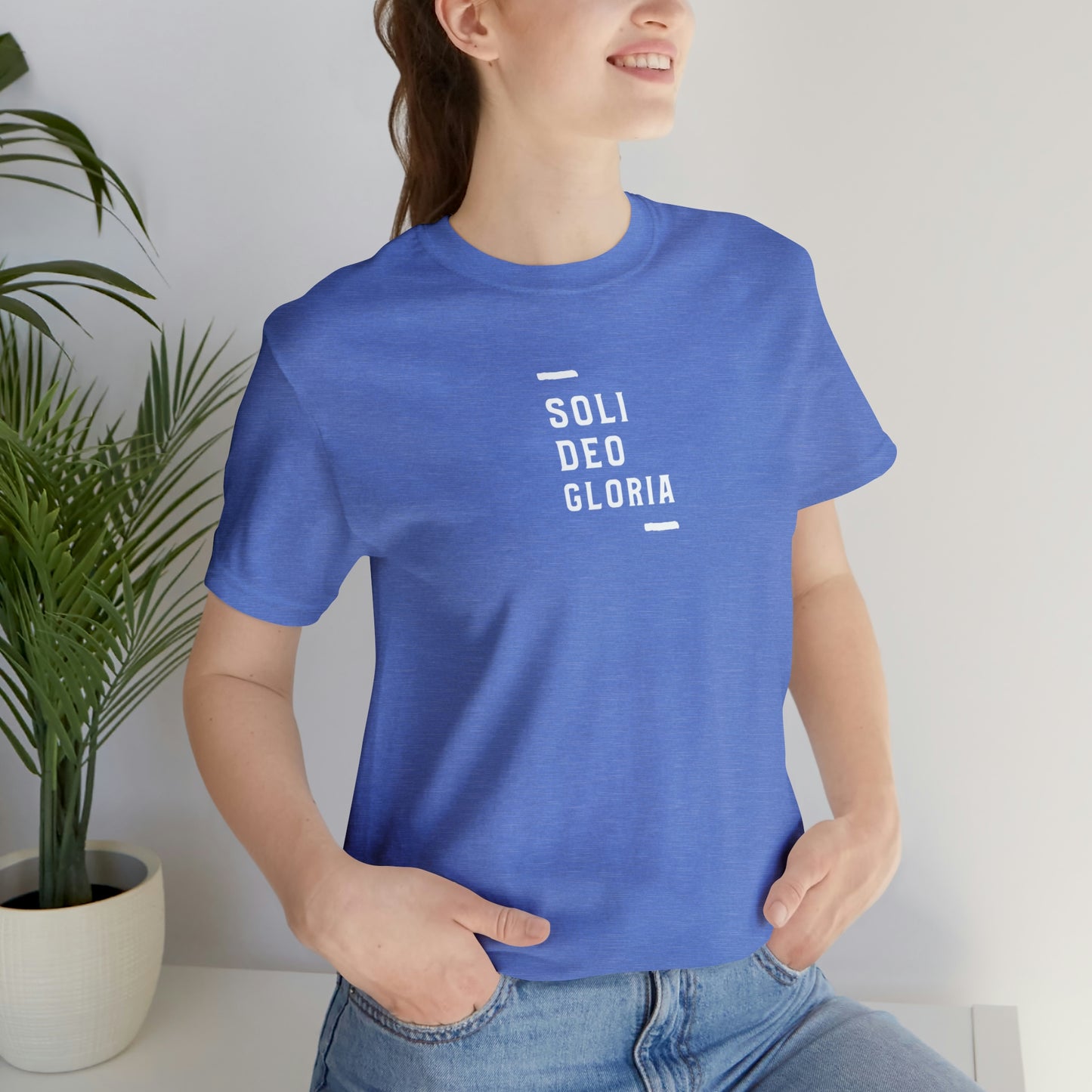 Soli Deo Gloria Simple Classical Unisex Jersey Short Sleeve Tee