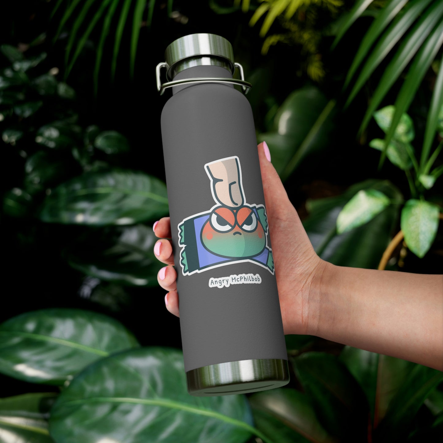 Angry McPhilbob Copper Vacuum Insulated Bottle, 22oz