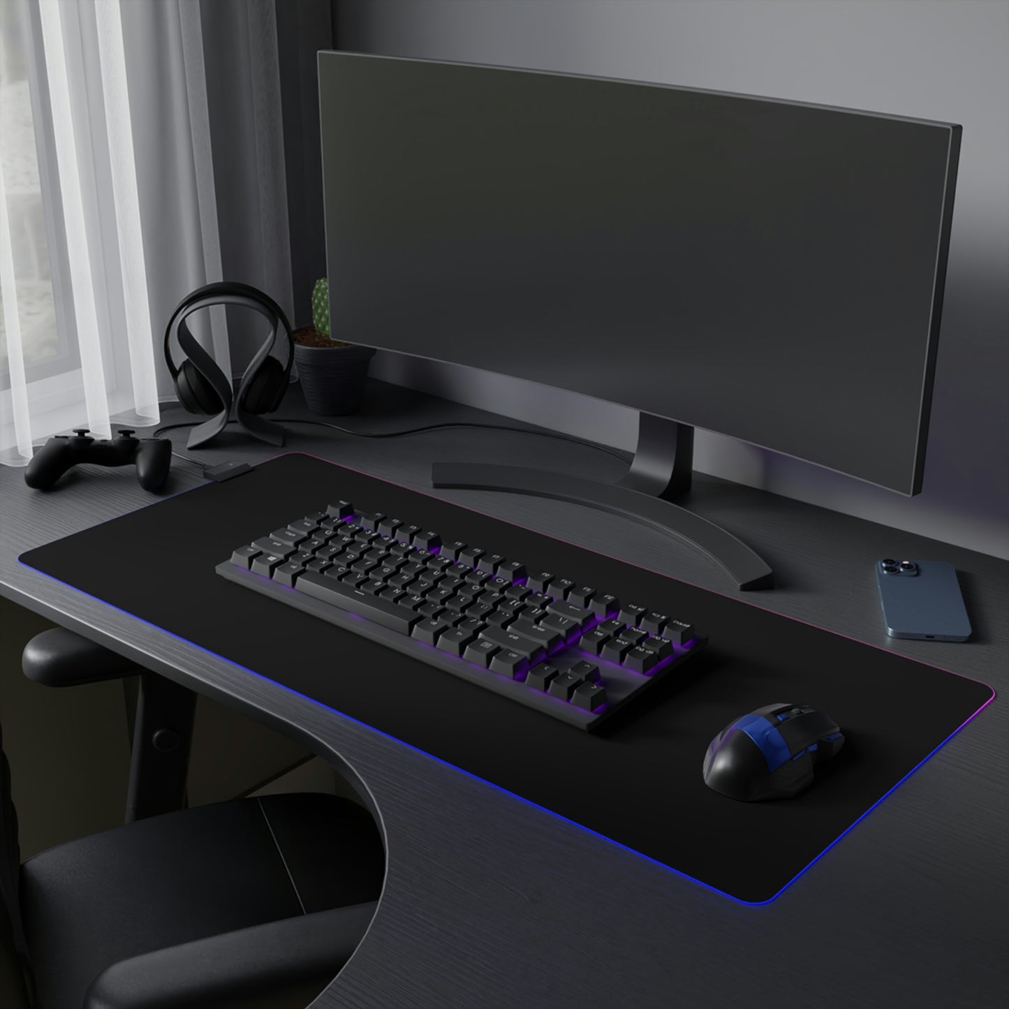 The Unneutral LED Gaming Mouse Pad