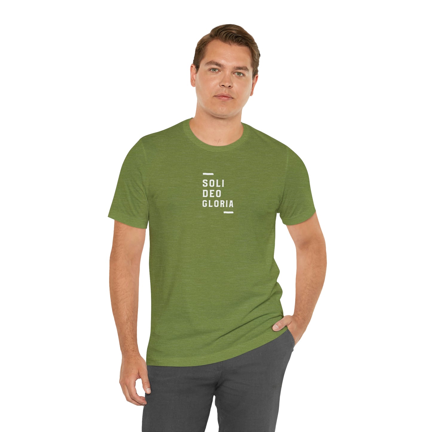 Soli Deo Gloria Simple Classical Unisex Jersey Short Sleeve Tee