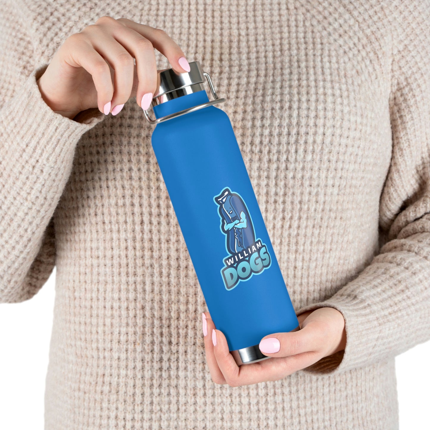 William Dog's Copper Vacuum Insulated Bottle, 22oz