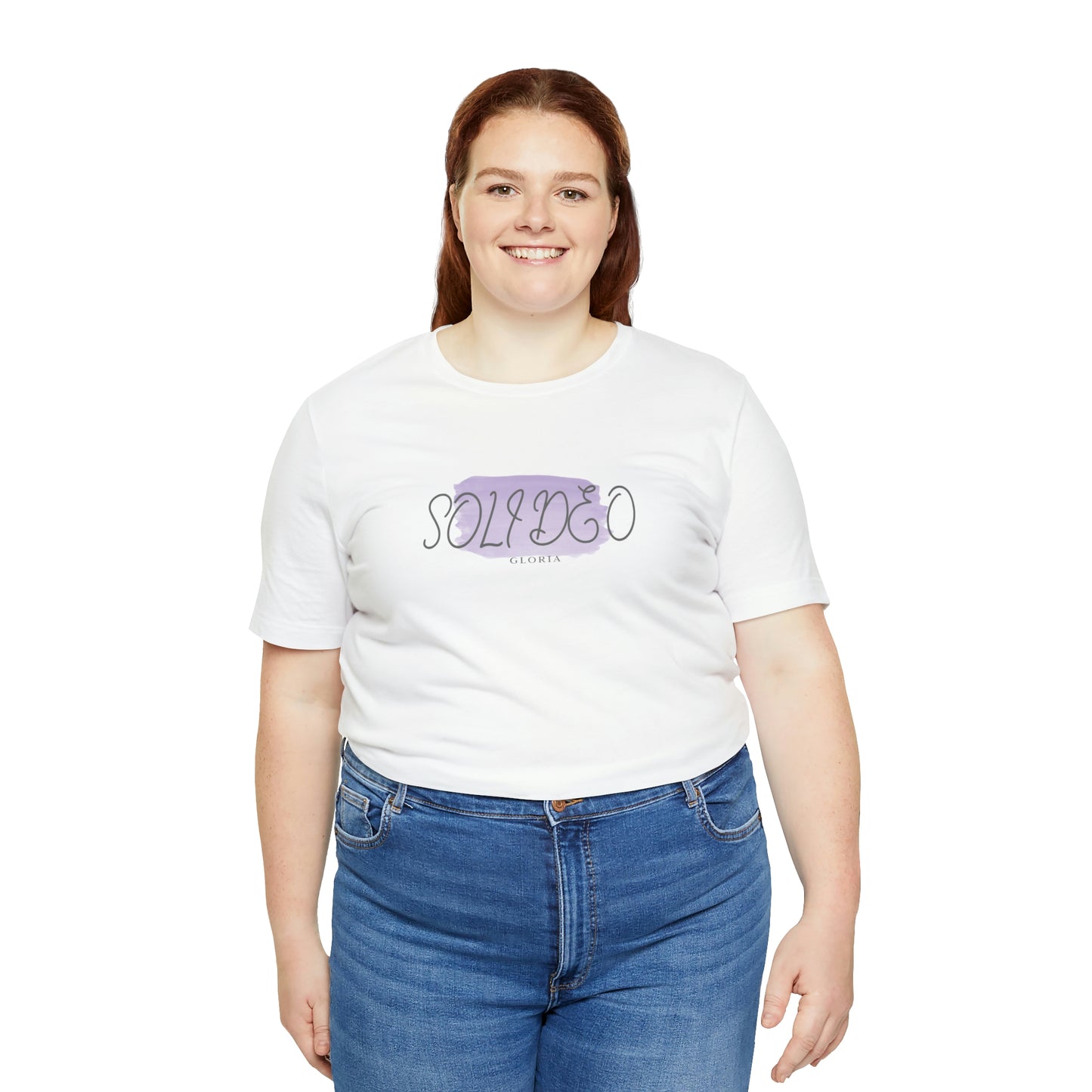 Soli Deo Gloria Purple Paintbrush Unisex Jersey Short Sleeve Tee