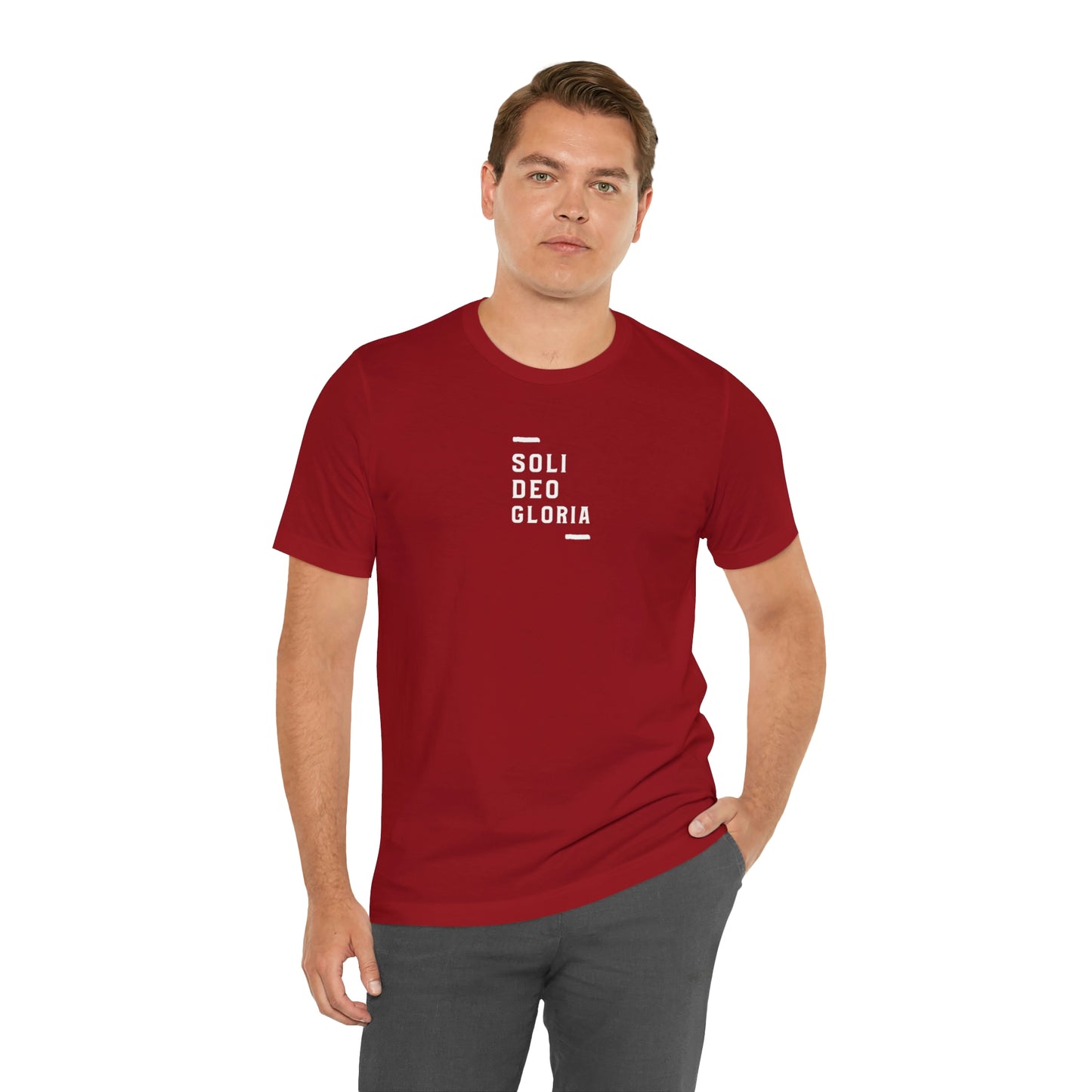 Soli Deo Gloria Simple Classical Unisex Jersey Short Sleeve Tee