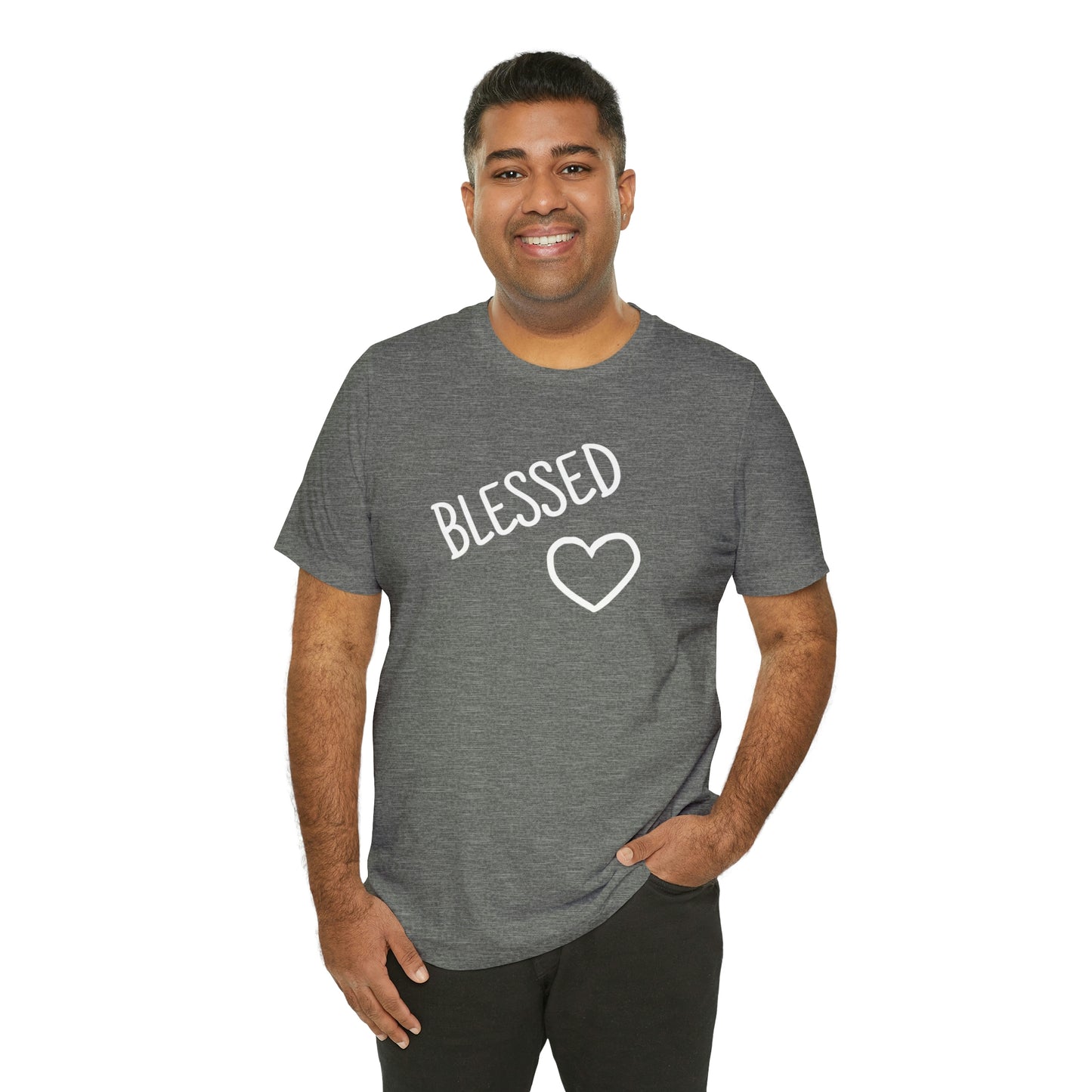Blessed Heart Unisex Jersey Short Sleeve Tee