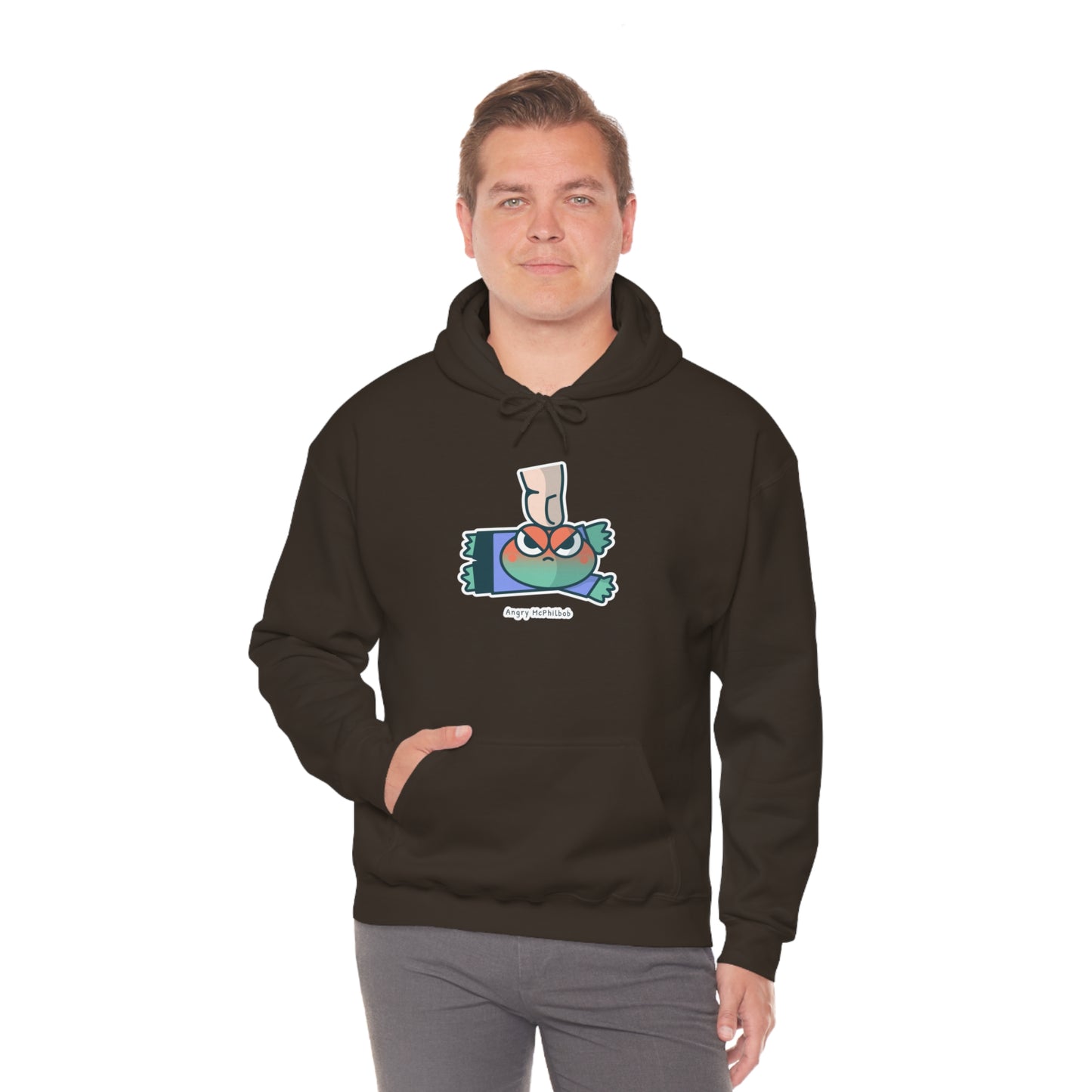 Angry McPhilbob Unisex Heavy Blend™ Hooded Sweatshirt
