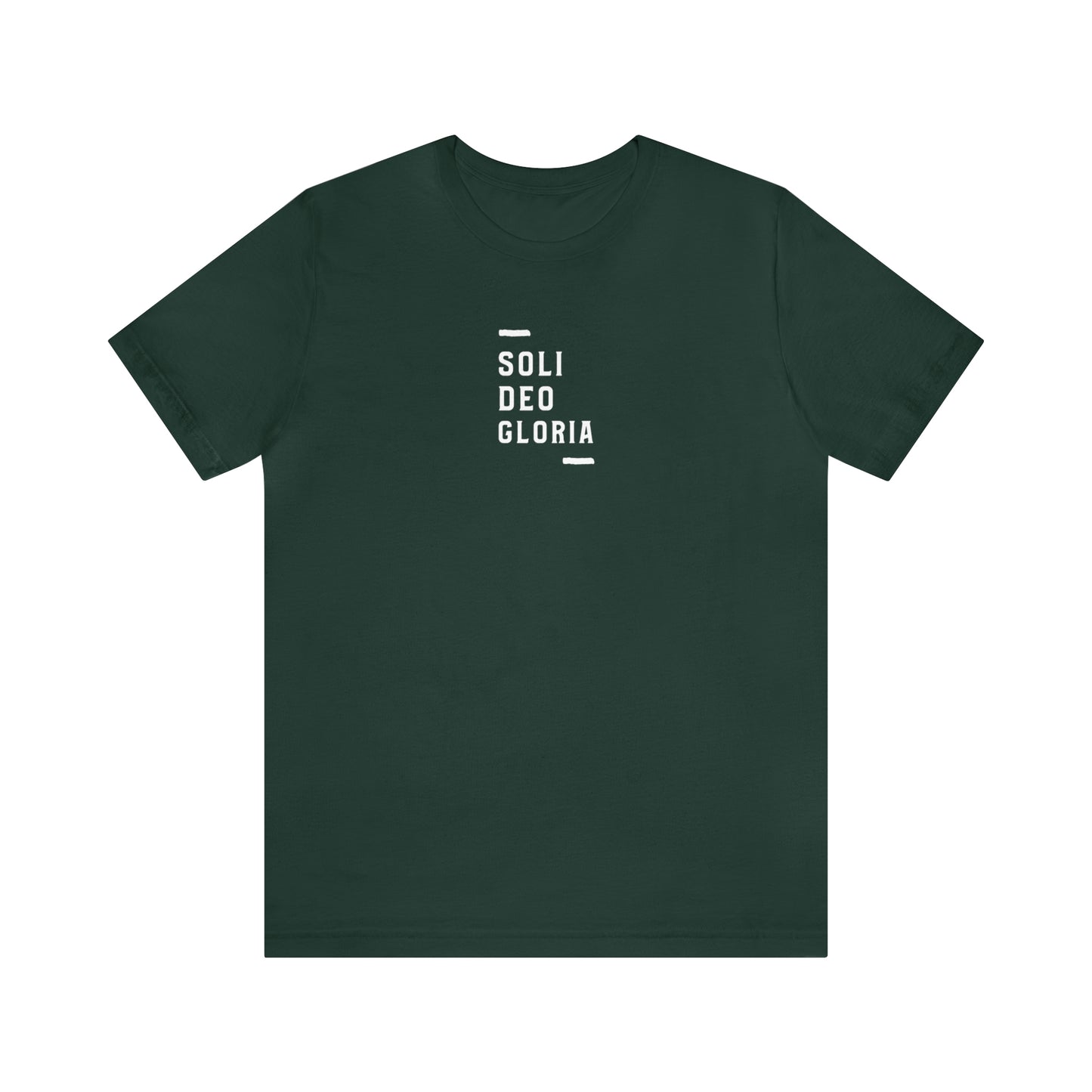 Soli Deo Gloria Simple Classical Unisex Jersey Short Sleeve Tee