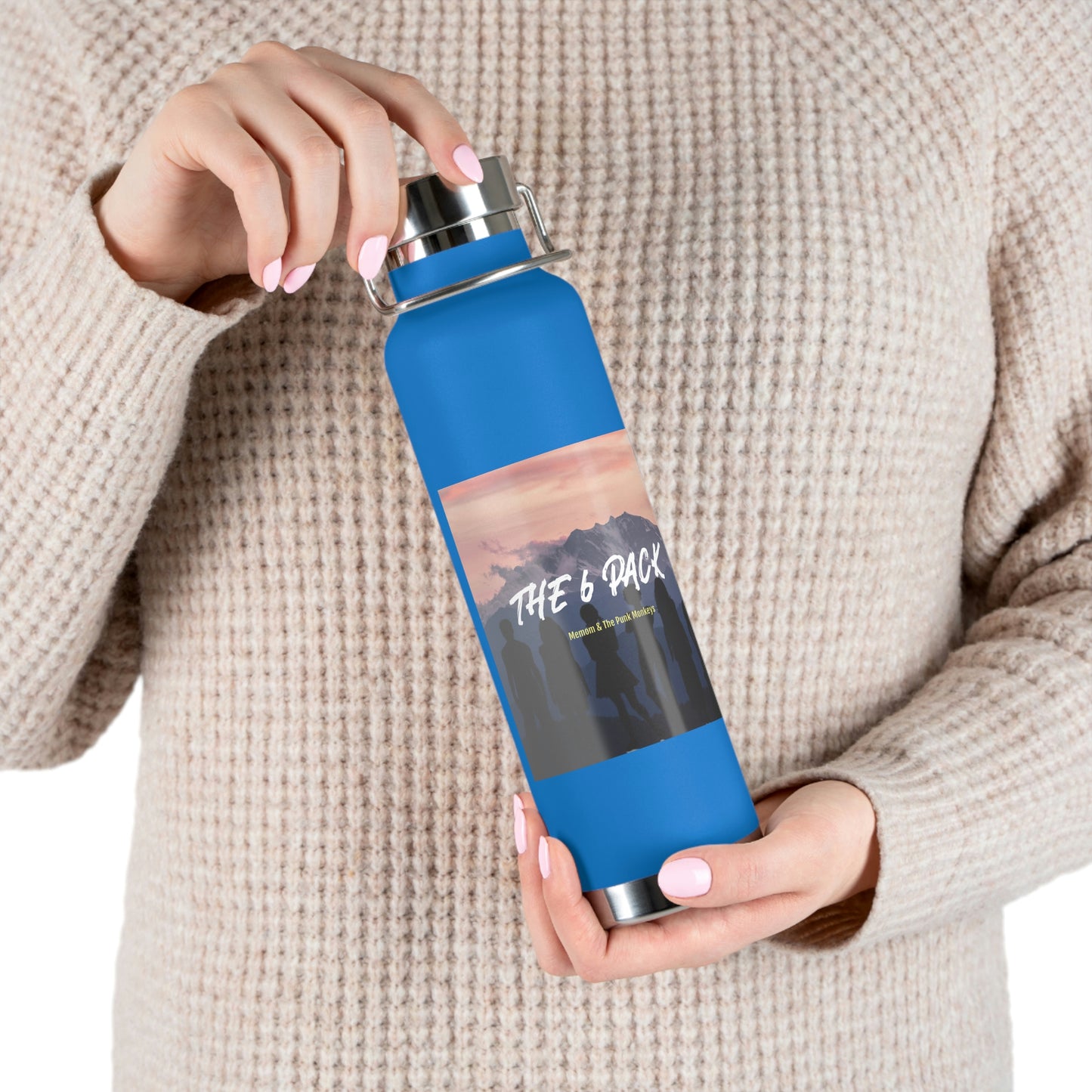 The 6 Pack Copper Vacuum Insulated Bottle, 22oz