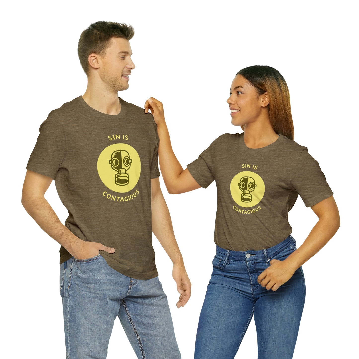 Sin is Contagious Unisex Jersey Short Sleeve Tee