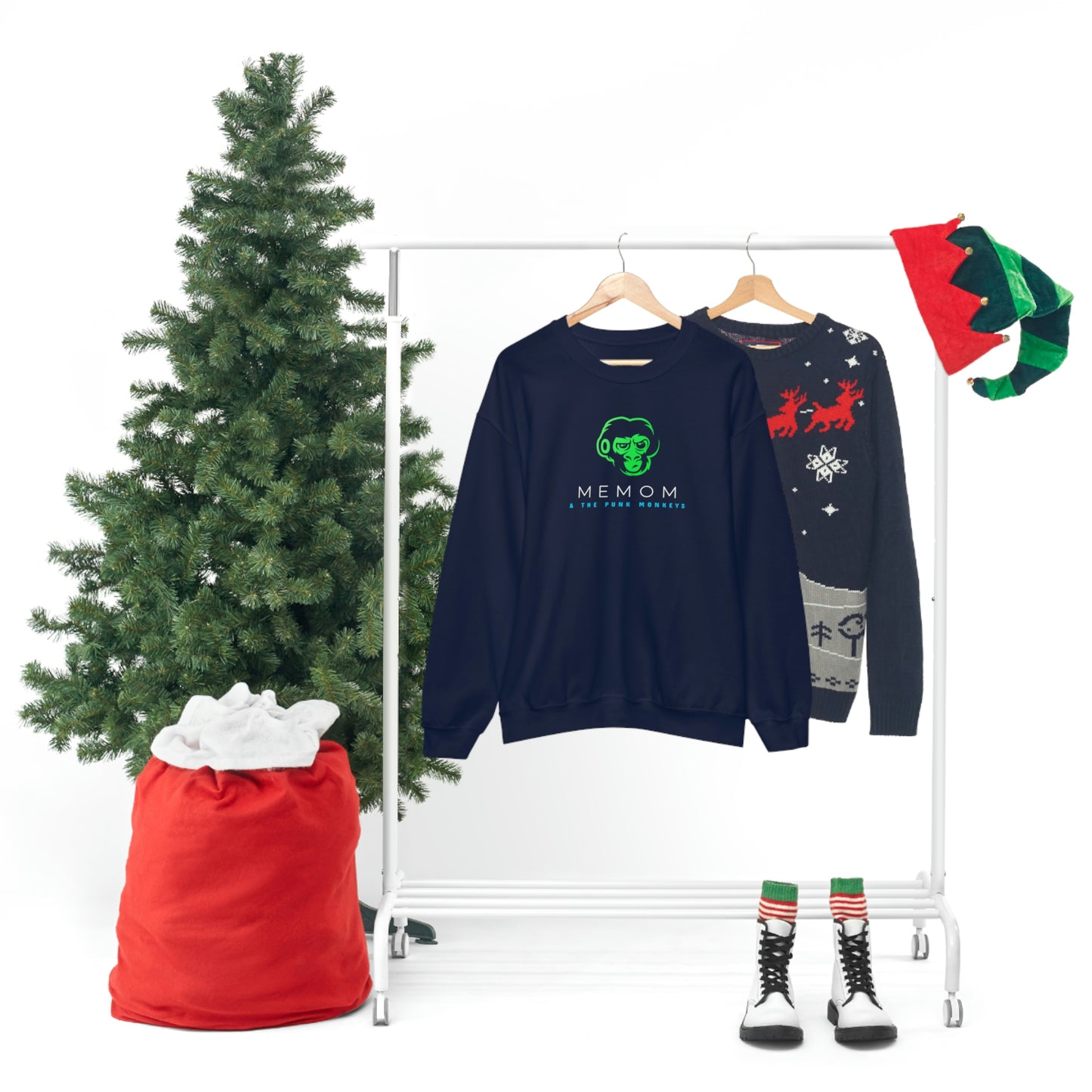Memom and the Punk Monkeys Unisex Heavy Blend™ Crewneck Sweatshirt