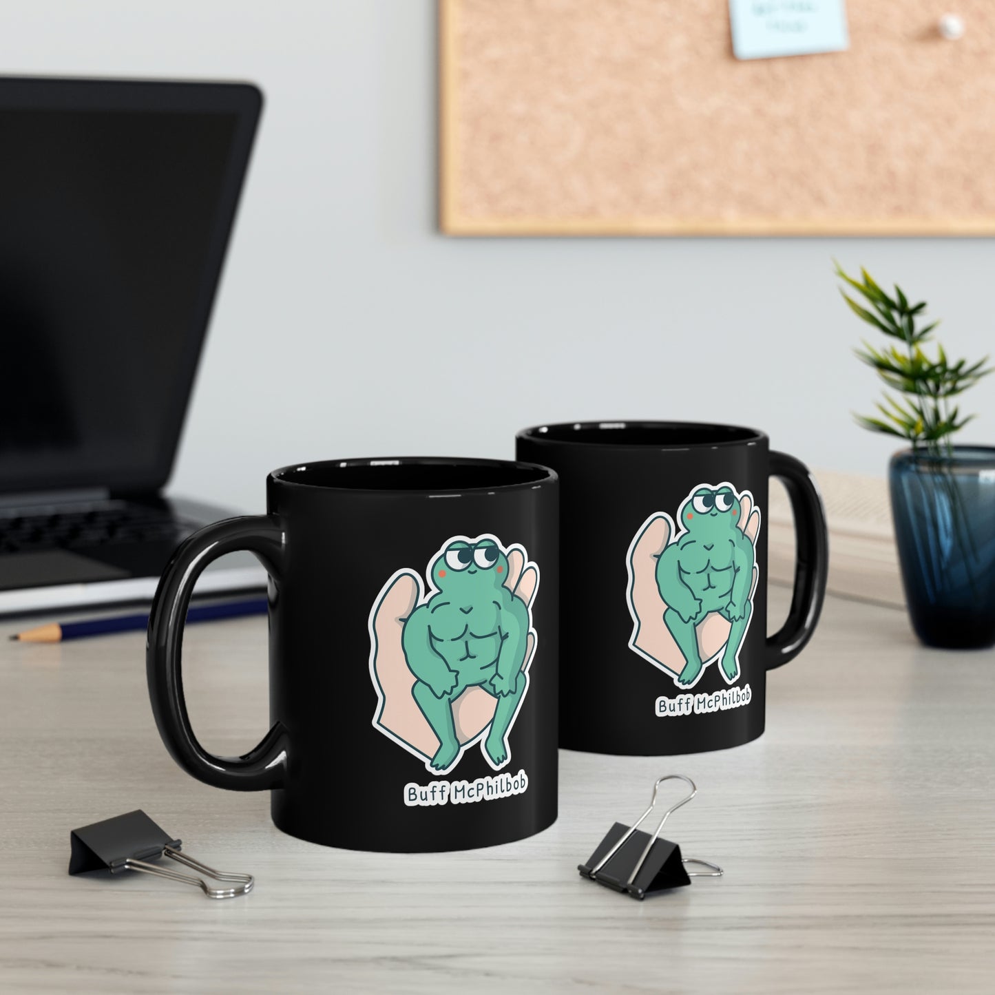 Buff McPhilbob 11oz Black Mug