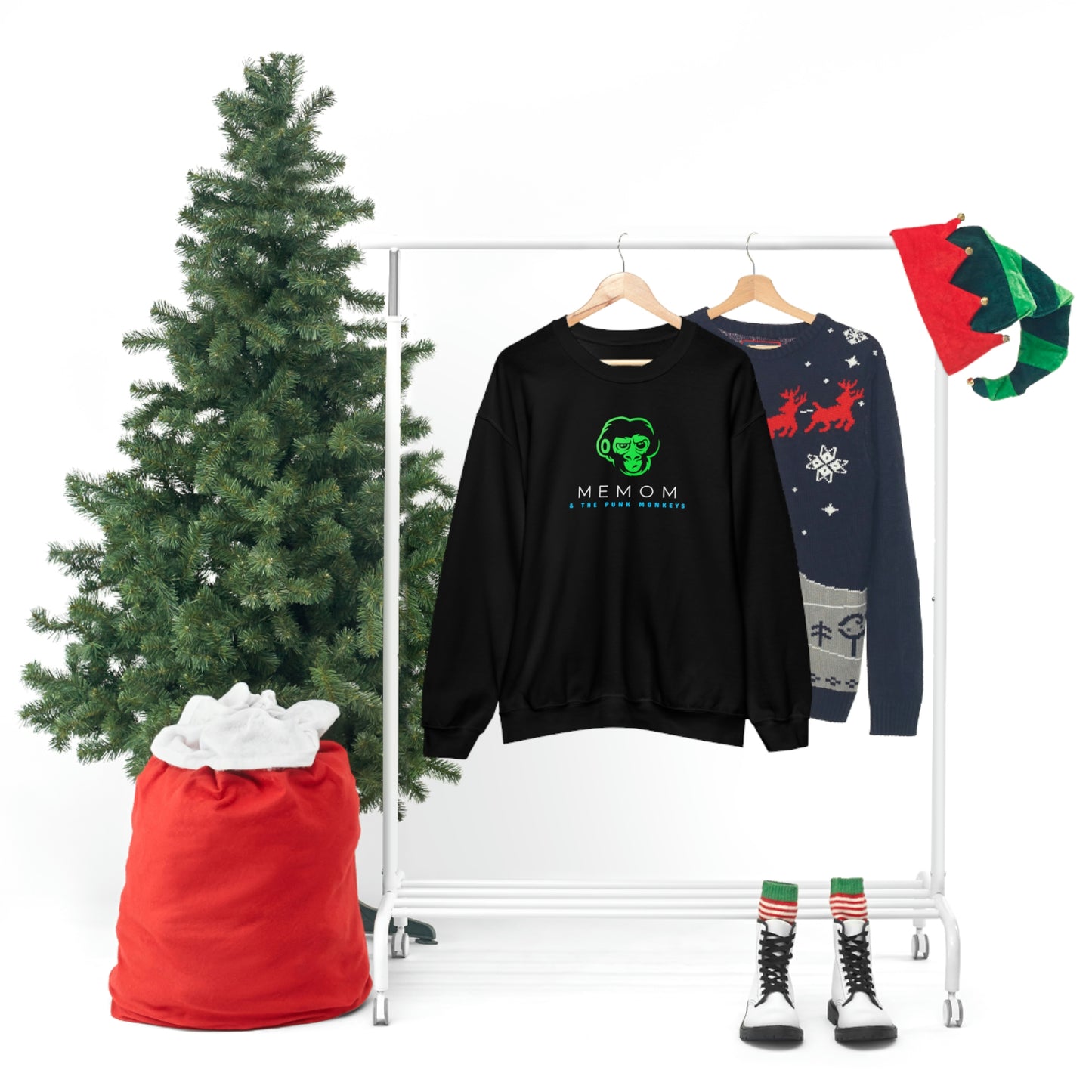 Memom and the Punk Monkeys Unisex Heavy Blend™ Crewneck Sweatshirt