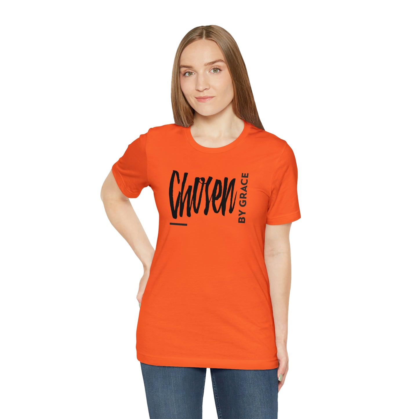 Chosen By Grace Sideways Unisex Jersey Short Sleeve Tee