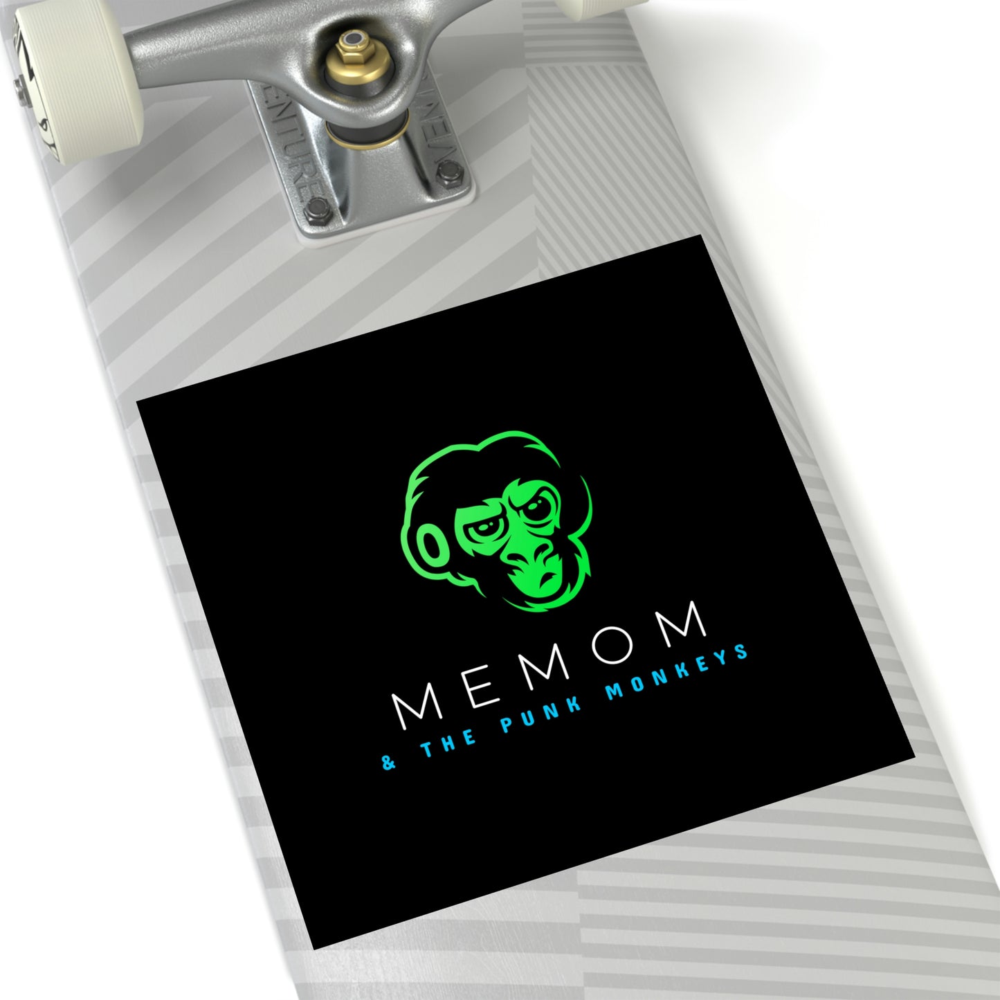 Memom & The Punk Monkeys Square Stickers, Indoor\Outdoor