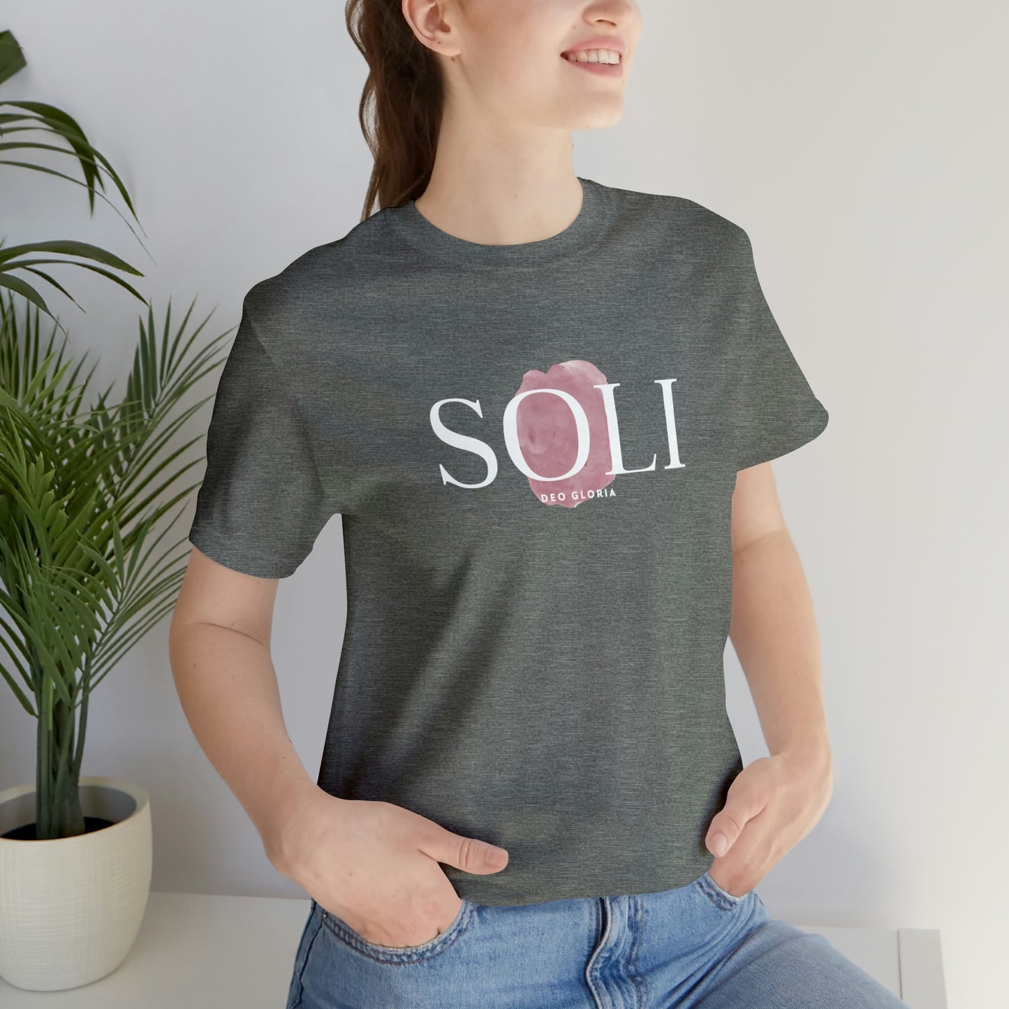 Soli Deo Gloria Paintbrush Unisex Jersey Short Sleeve Tee