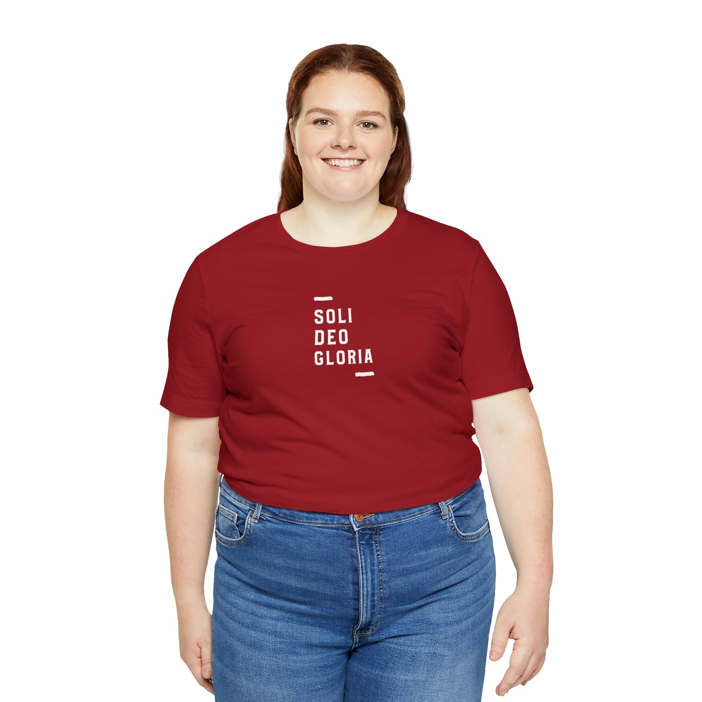 Soli Deo Gloria Simple Classical Unisex Jersey Short Sleeve Tee