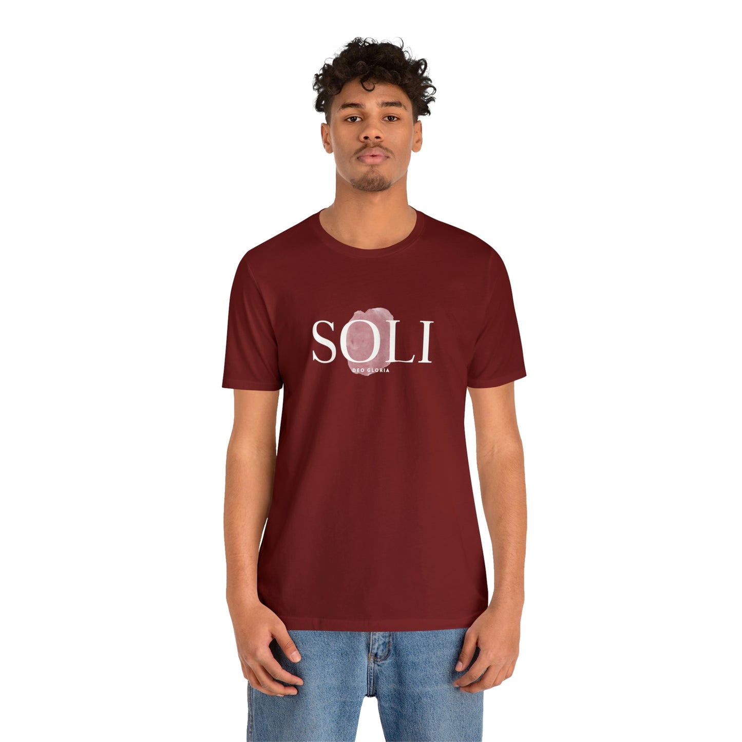 Soli Deo Gloria Paintbrush Unisex Jersey Short Sleeve Tee