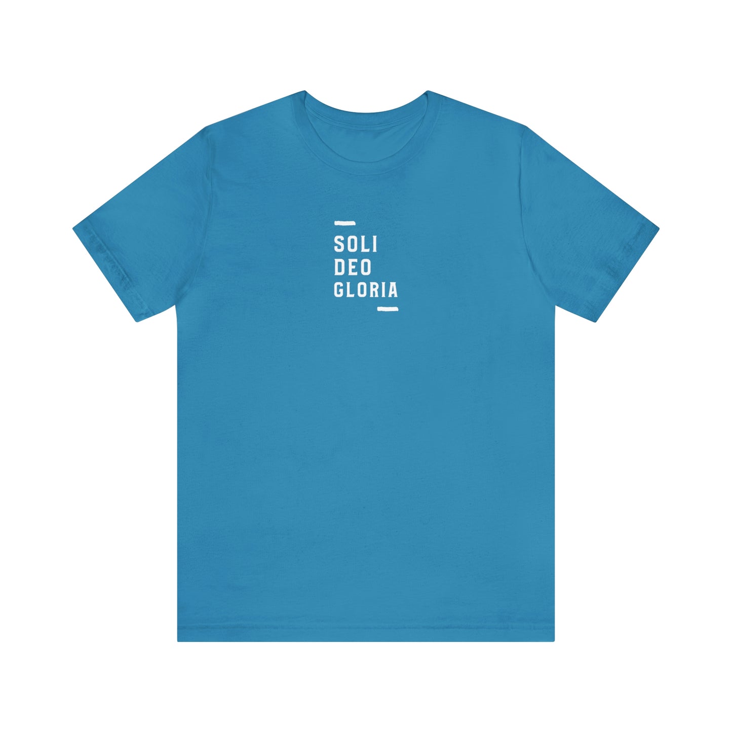 Soli Deo Gloria Simple Classical Unisex Jersey Short Sleeve Tee