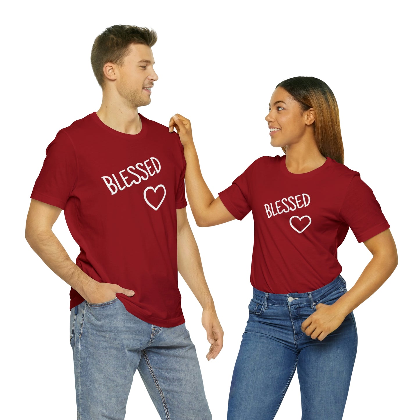 Blessed Heart Unisex Jersey Short Sleeve Tee
