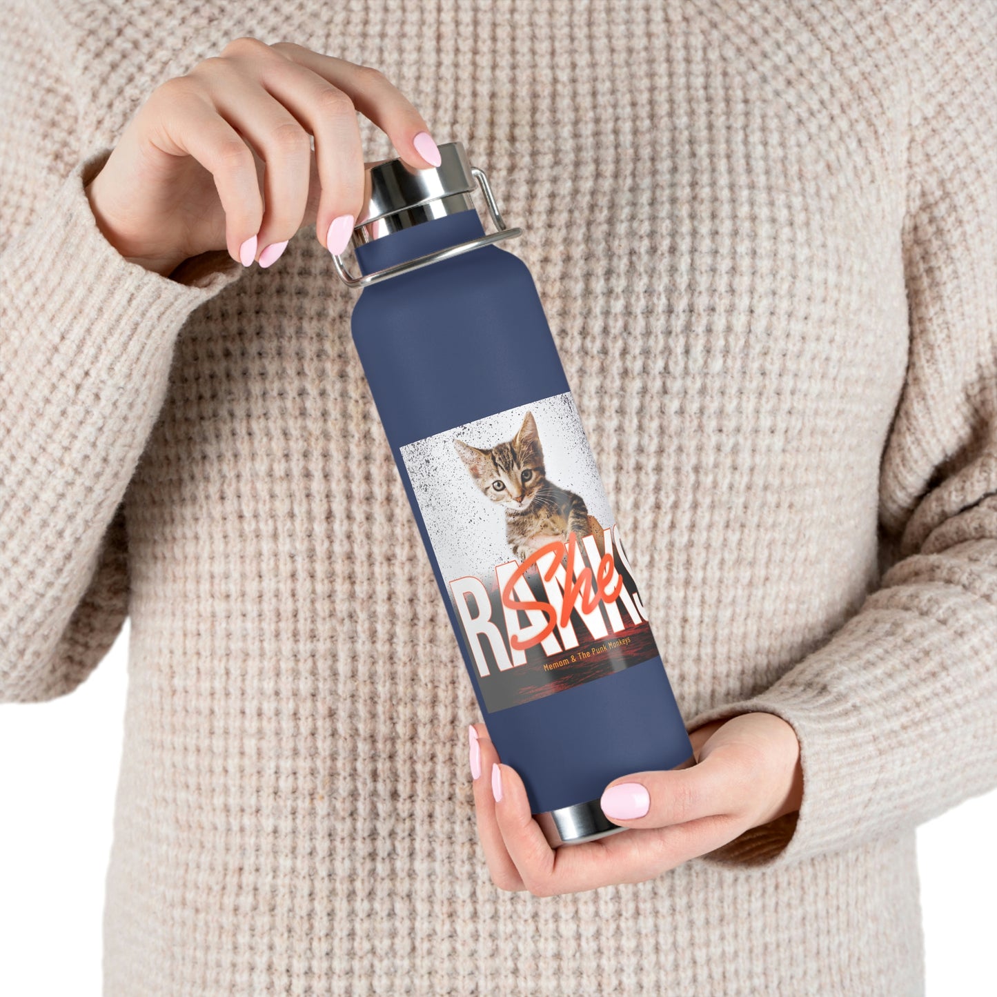 She Ranks Copper Vacuum Insulated Bottle, 22oz