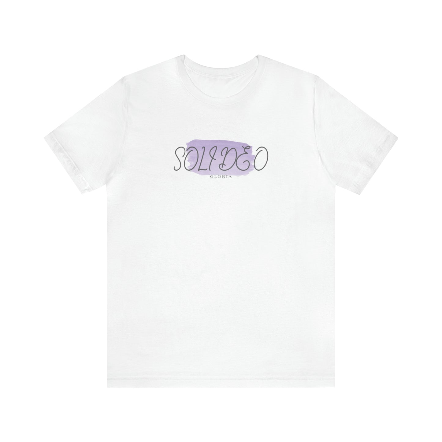 Soli Deo Gloria Purple Paintbrush Unisex Jersey Short Sleeve Tee