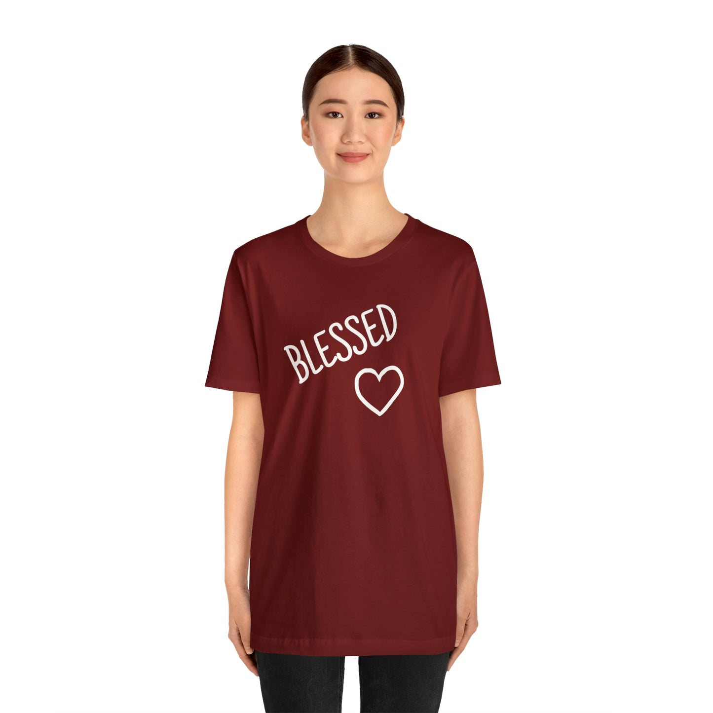 Blessed Heart Unisex Jersey Short Sleeve Tee