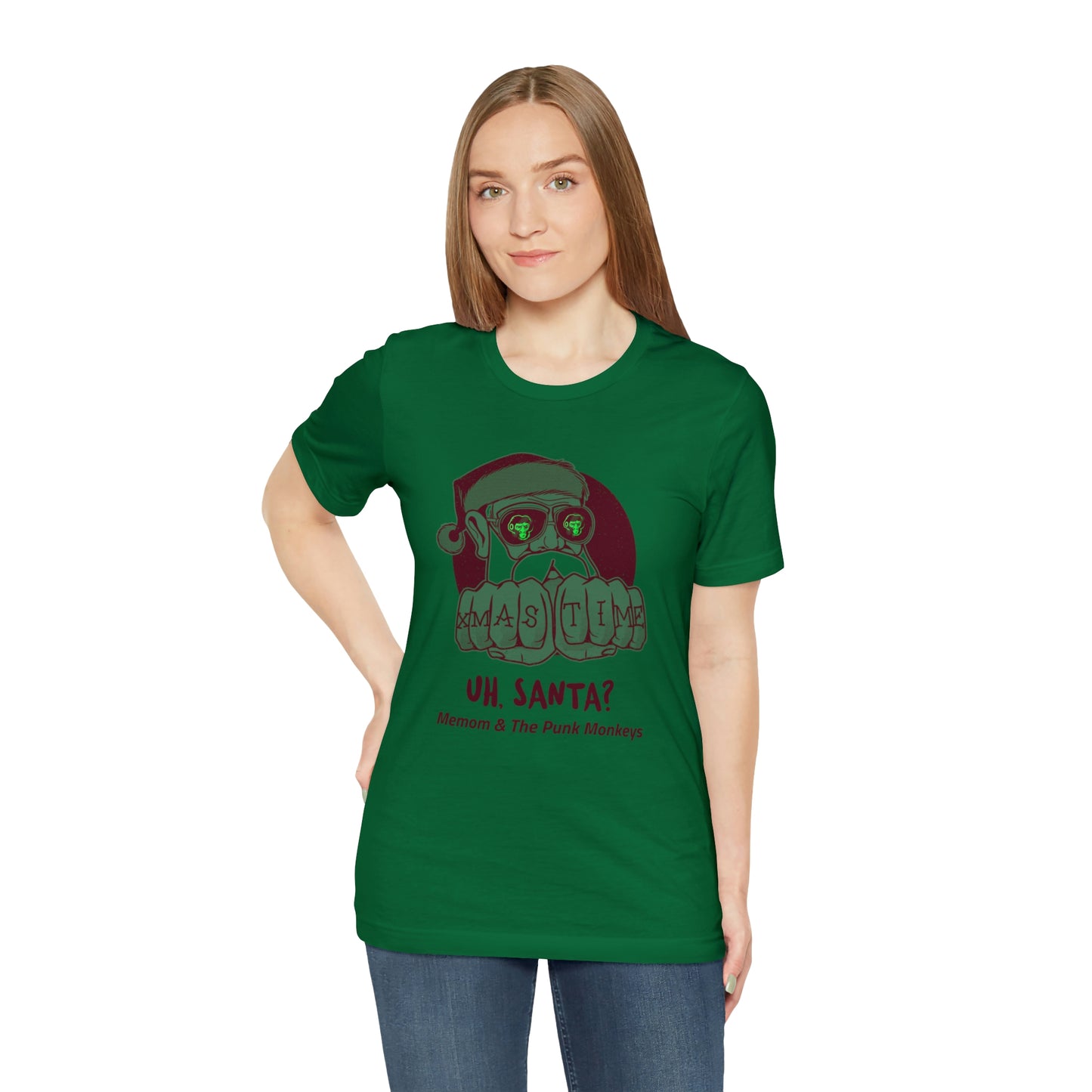 Uh, Santa? Unisex Jersey Short Sleeve Tee