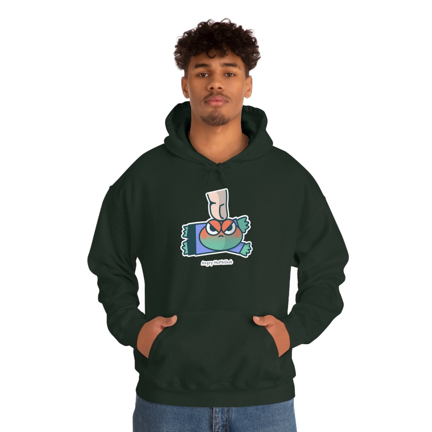 Angry McPhilbob Unisex Heavy Blend™ Hooded Sweatshirt