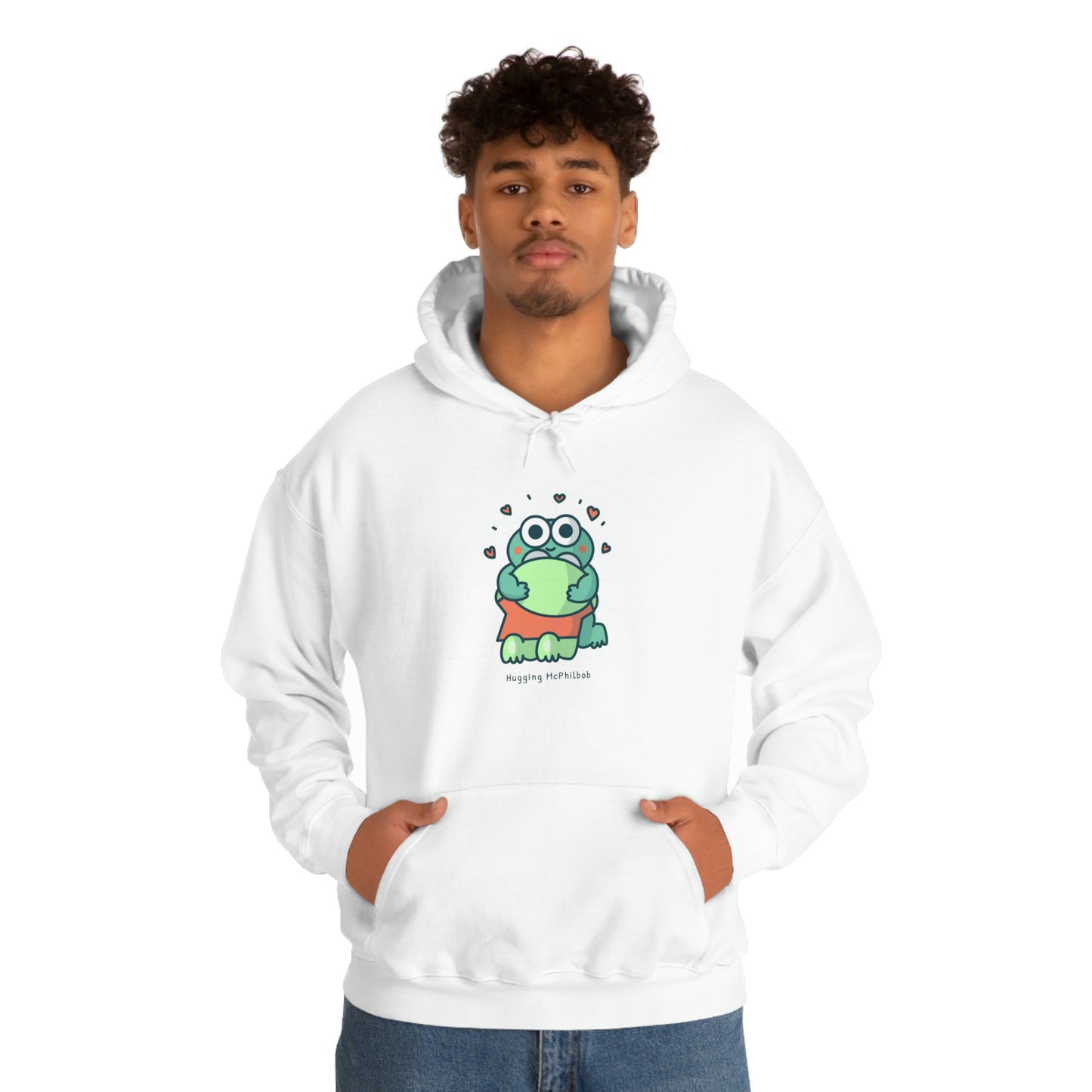 Hugging McPhilbob Unisex Heavy Blend™ Hooded Sweatshirt