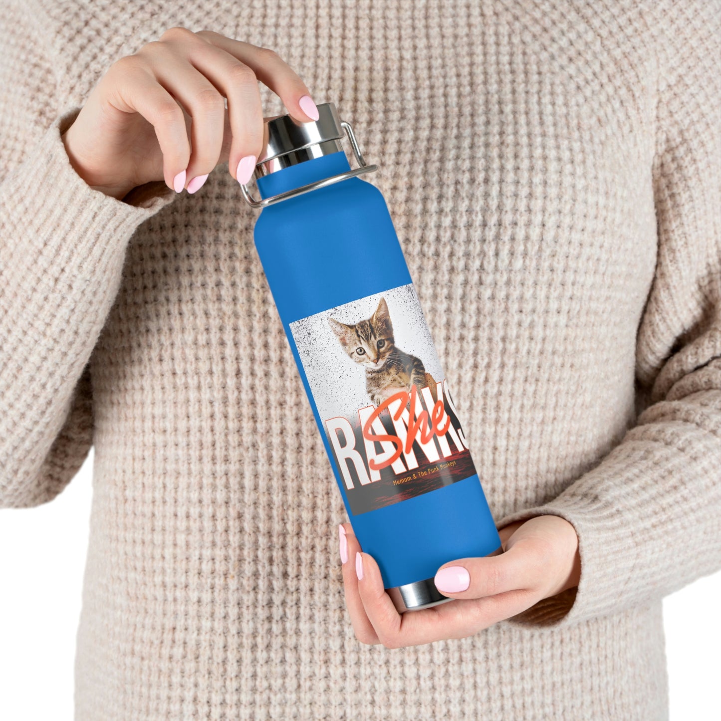 She Ranks Copper Vacuum Insulated Bottle, 22oz