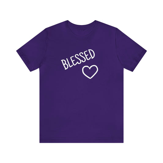Blessed Heart Unisex Jersey Short Sleeve Tee