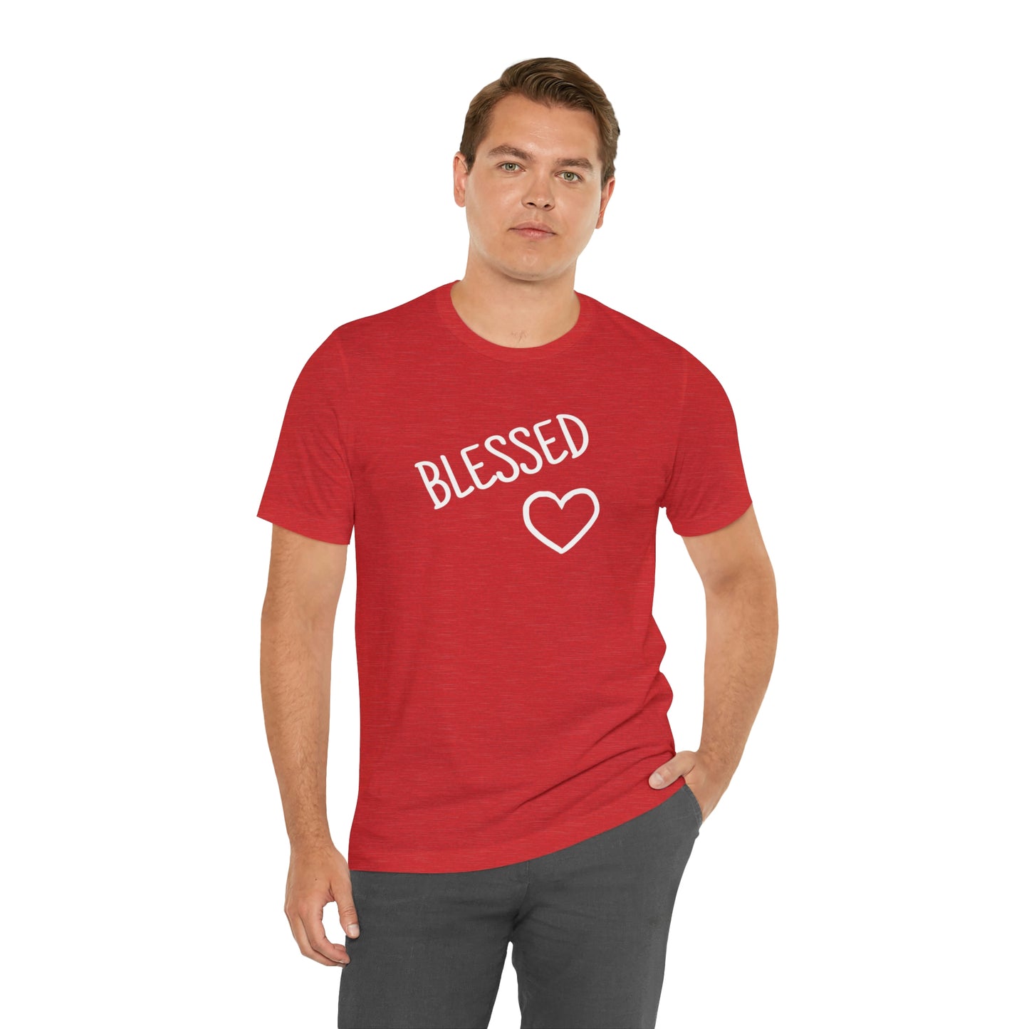 Blessed Heart Unisex Jersey Short Sleeve Tee