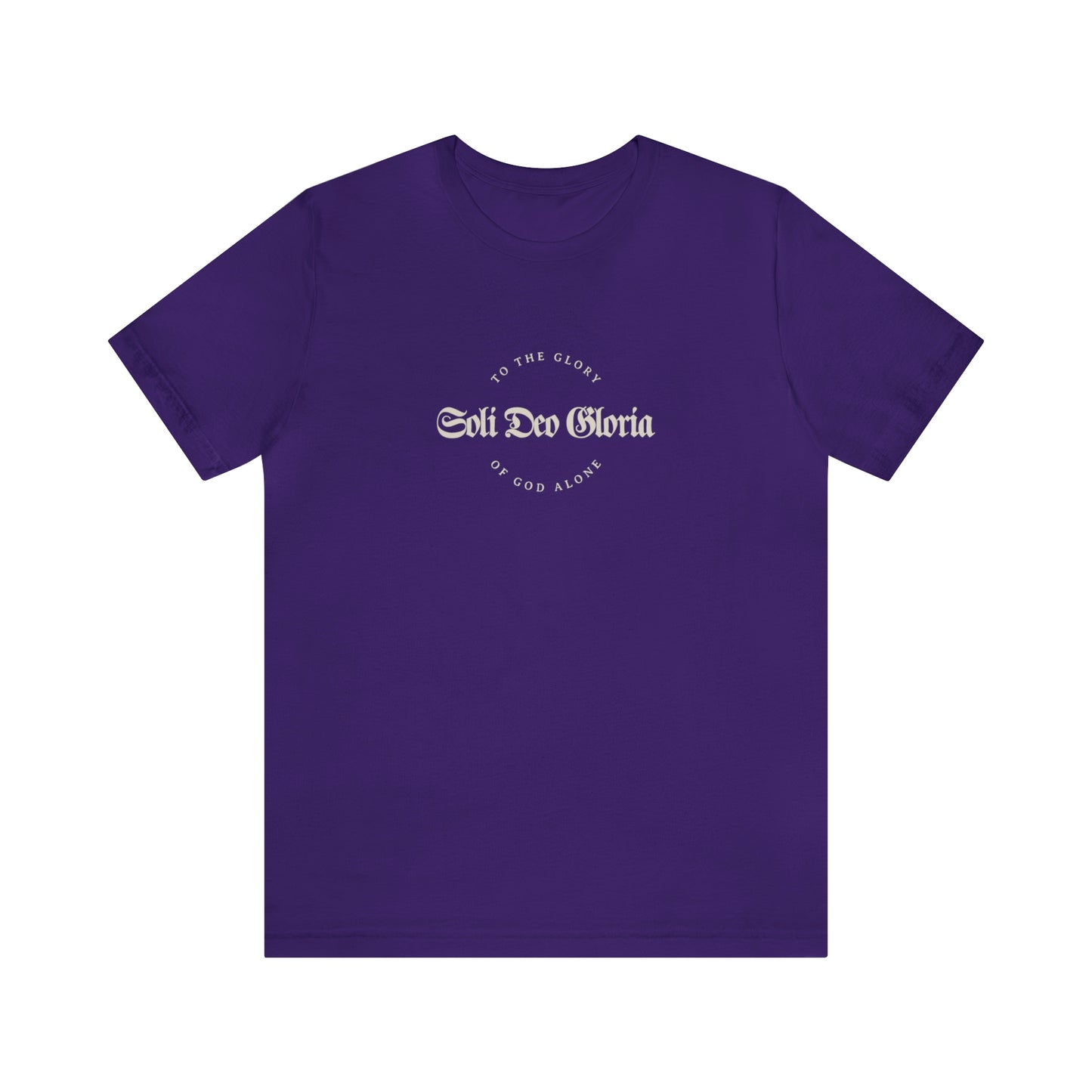 Soli Deo Gloria Gothic Circle Unisex Jersey Short Sleeve Tee