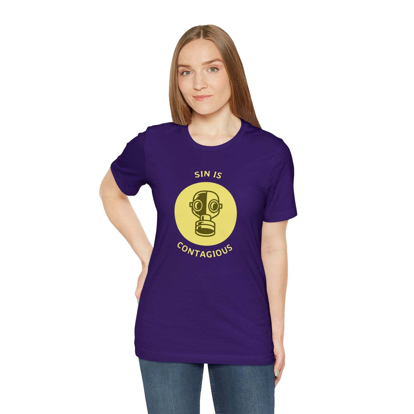 Sin is Contagious Unisex Jersey Short Sleeve Tee