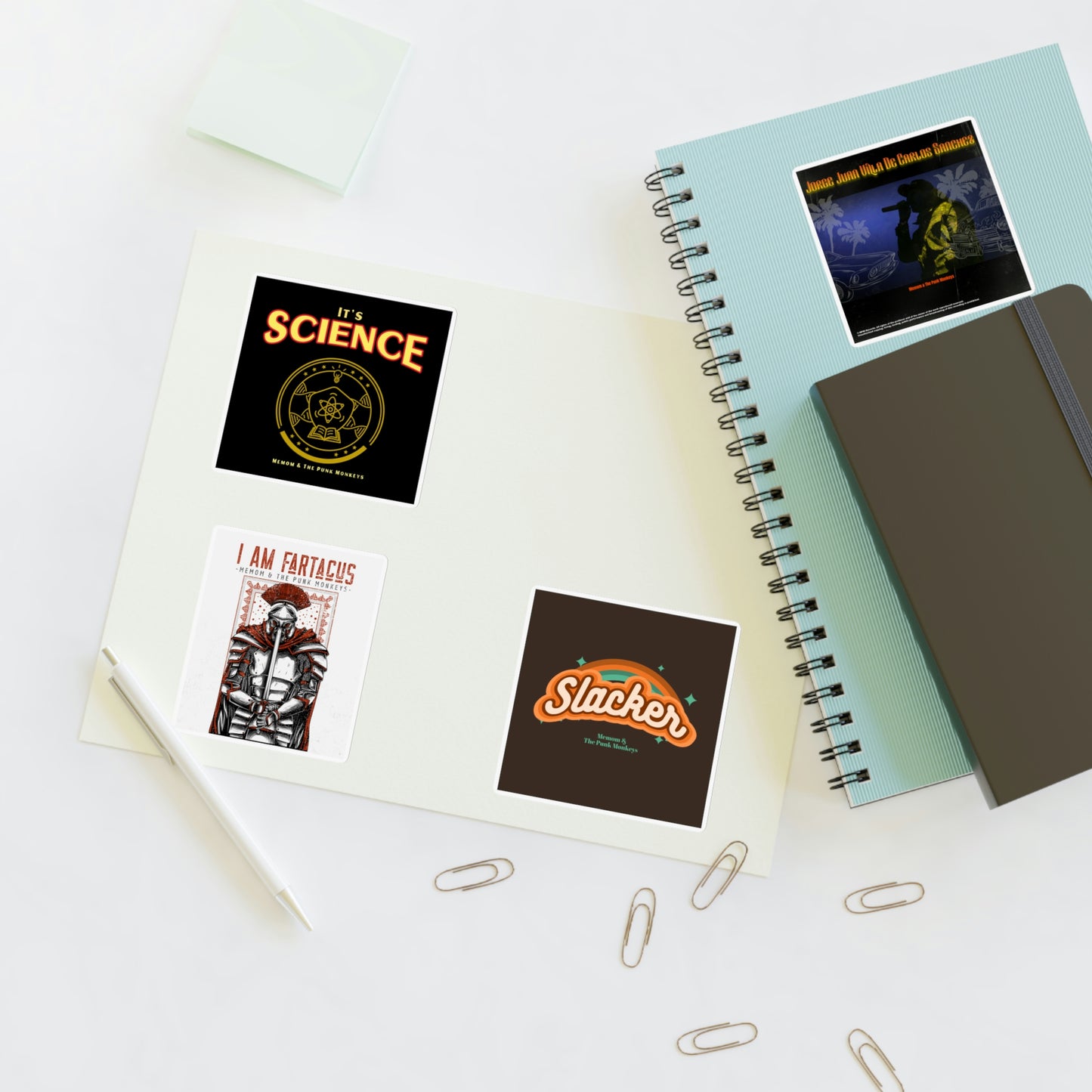 Memom & The Punk Monkeys Sticker Sheets Vol. 4