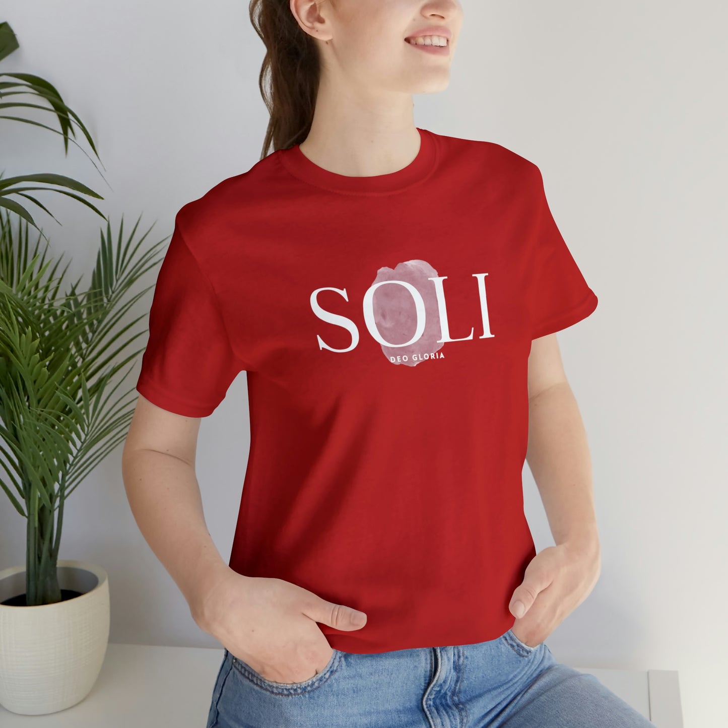 Soli Deo Gloria Paintbrush Unisex Jersey Short Sleeve Tee