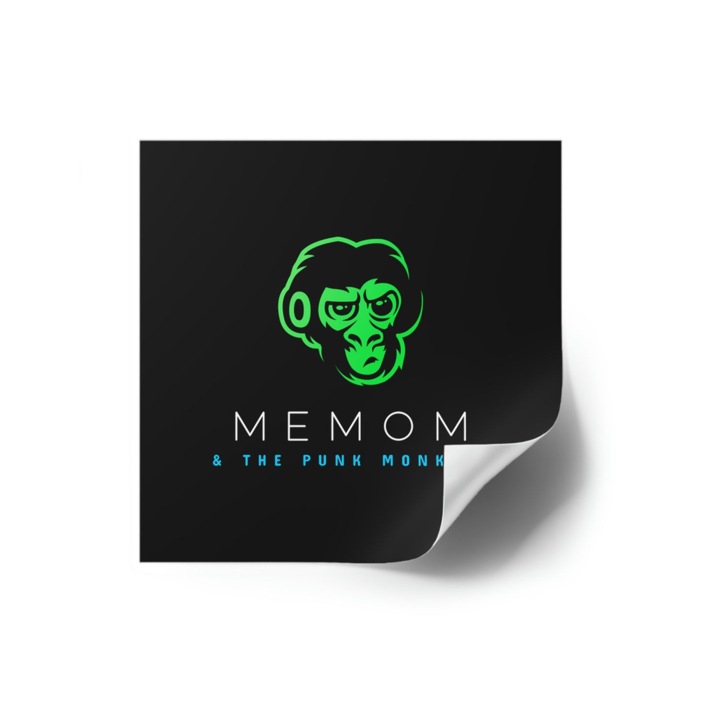 Memom & The Punk Monkeys Square Stickers, Indoor\Outdoor