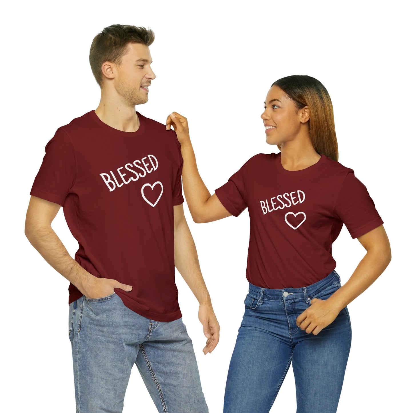 Blessed Heart Unisex Jersey Short Sleeve Tee
