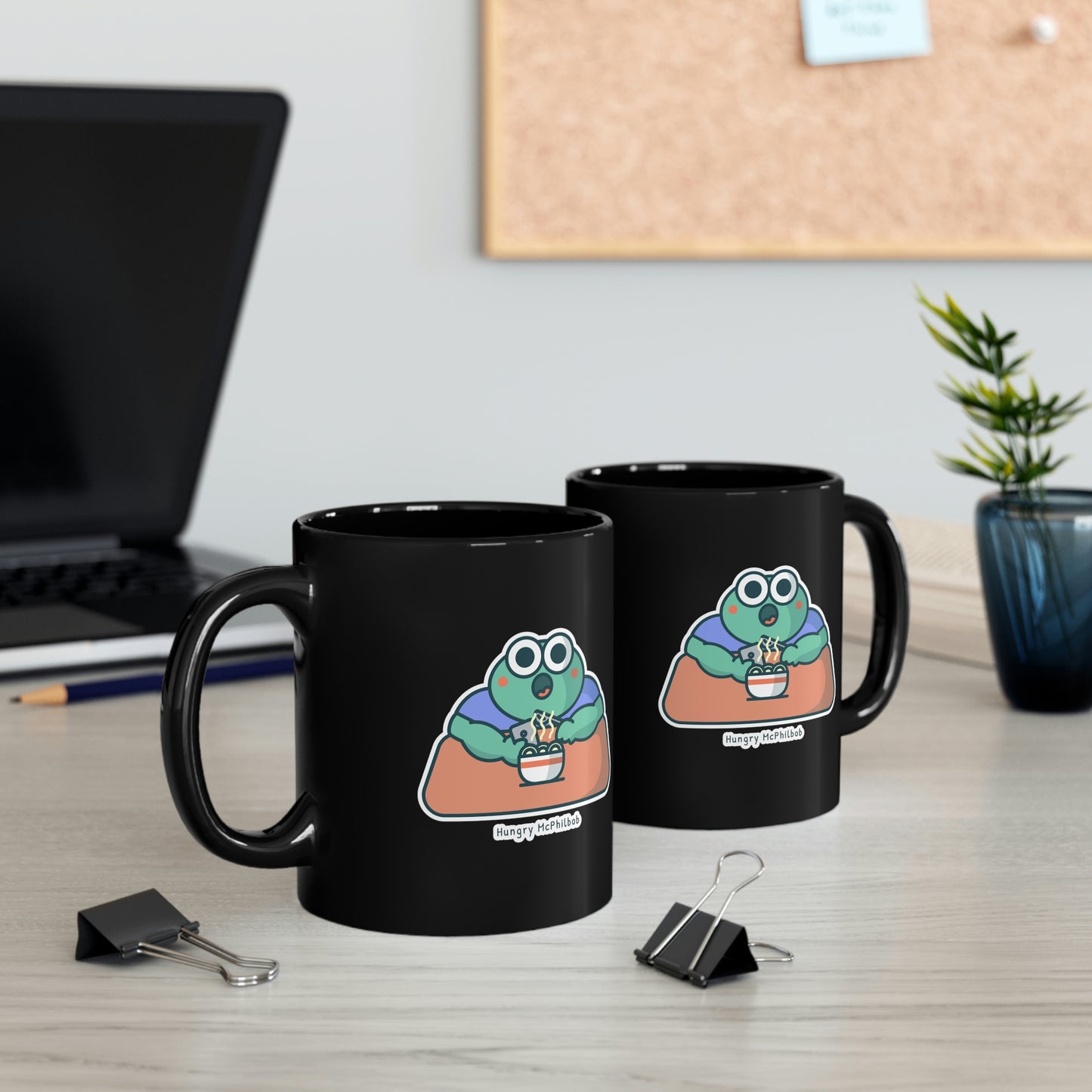 Hungry McPhilbob 11oz Black Mug