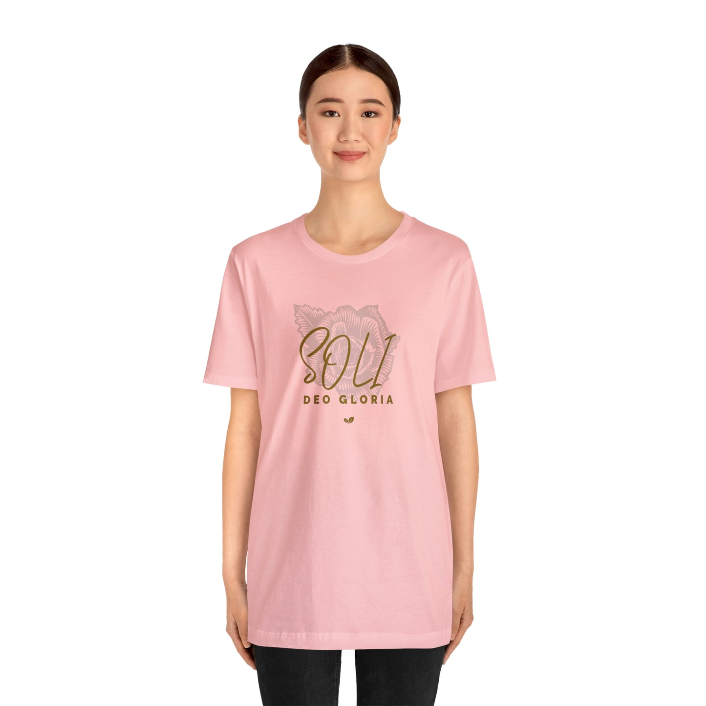 Soli Deo Gloria Rose Unisex Jersey Short Sleeve Tee