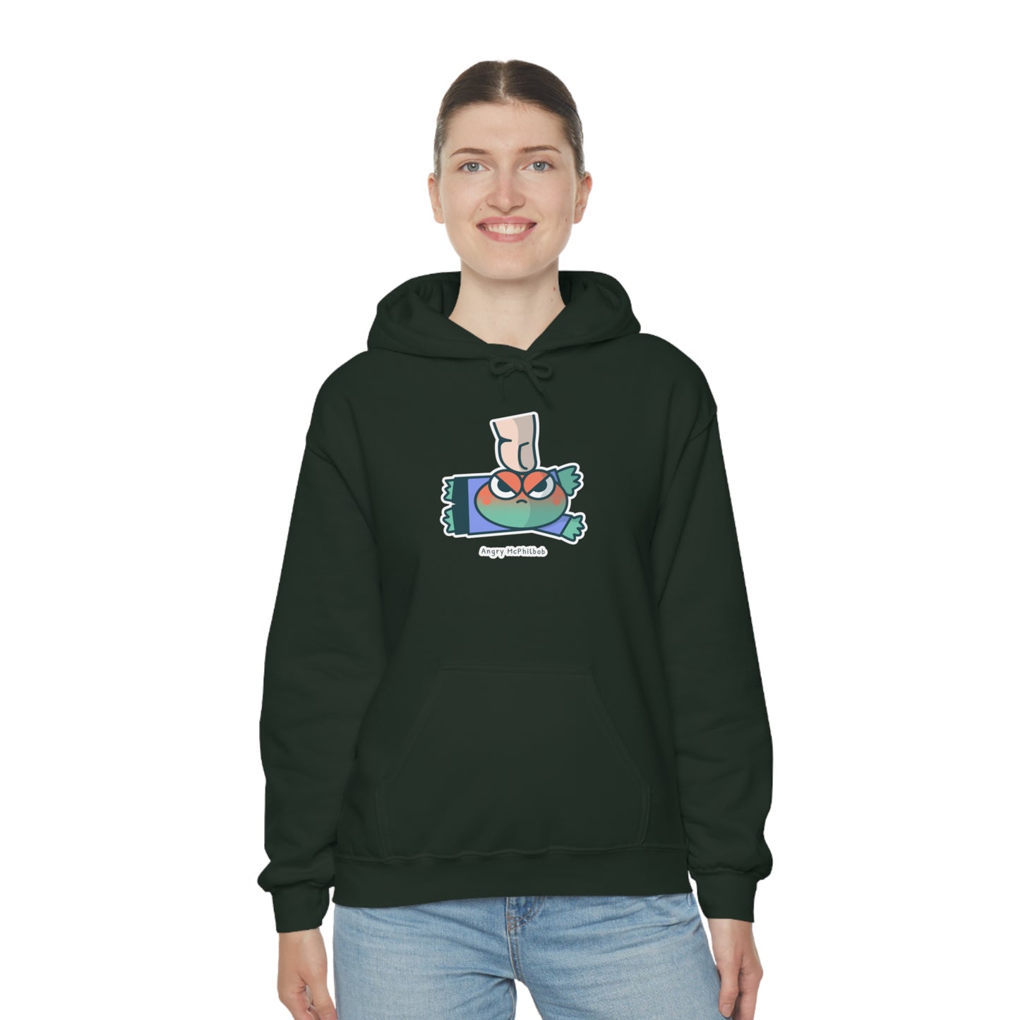 Angry McPhilbob Unisex Heavy Blend™ Hooded Sweatshirt